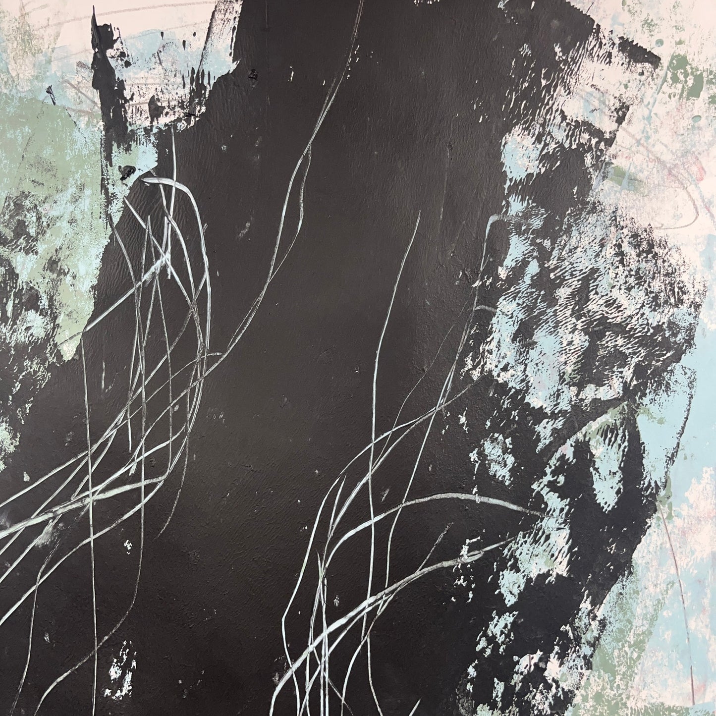 Original Mixed Media Abstract Modern Art Painting 18x24 "Affusion" Signed