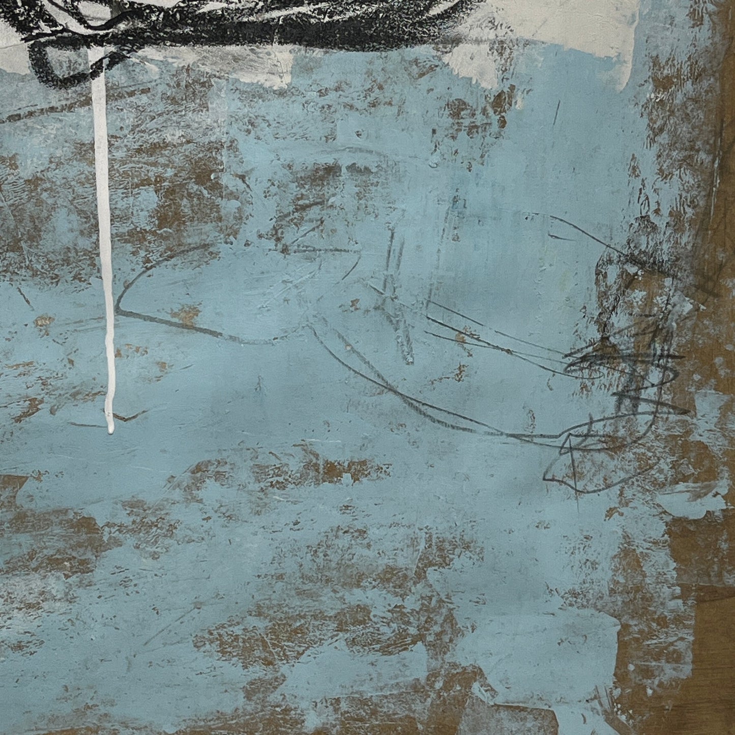 Original Mixed Media Abstract Modern Art Painting 24x36 "Synecdoche" Signed