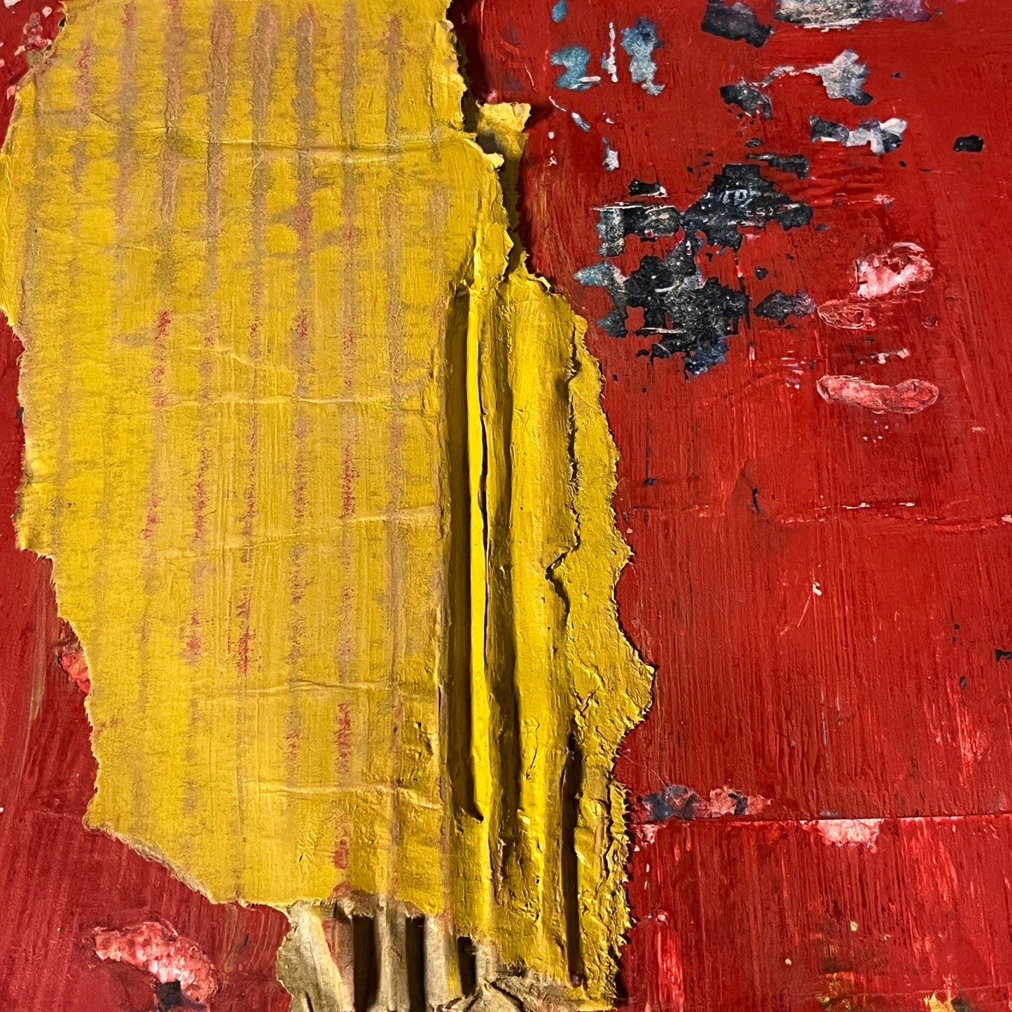 Original Mixed Media Abstract Art Collage Painting 11x14 "Coronation"