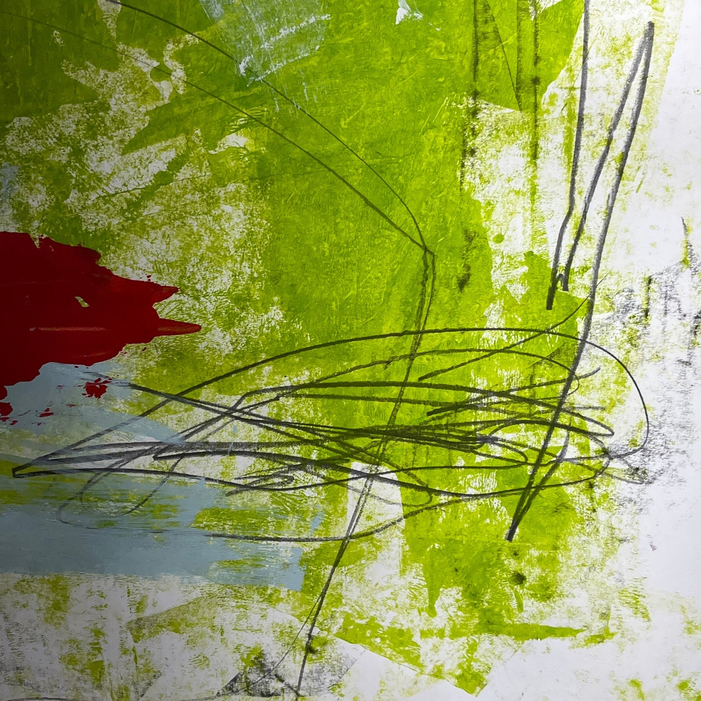 Original Mixed Media Abstract Modern Art Painting 24x36 "Tariff" Signed