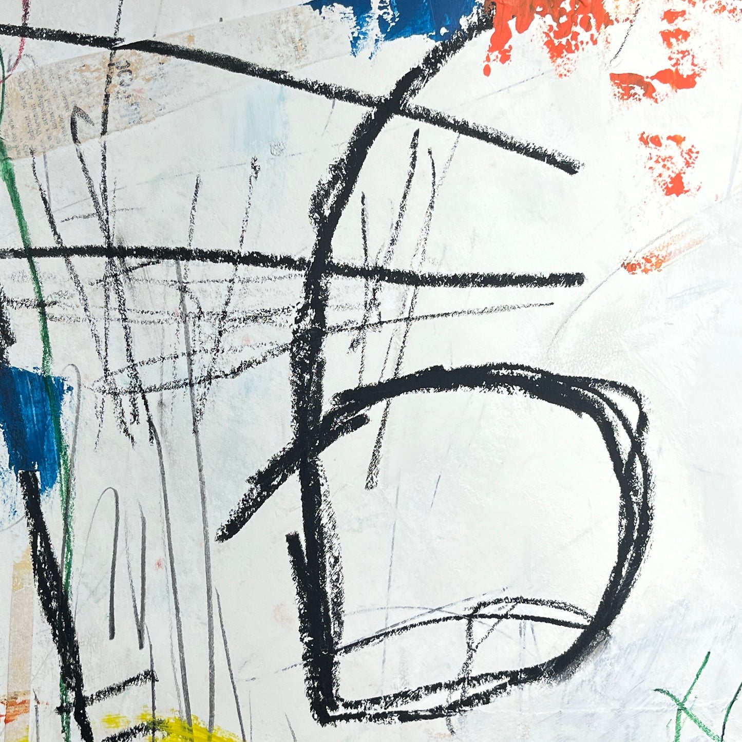 Original Mixed Media Abstract Modern Art Painting 18x24 "Cheliferous" Signed