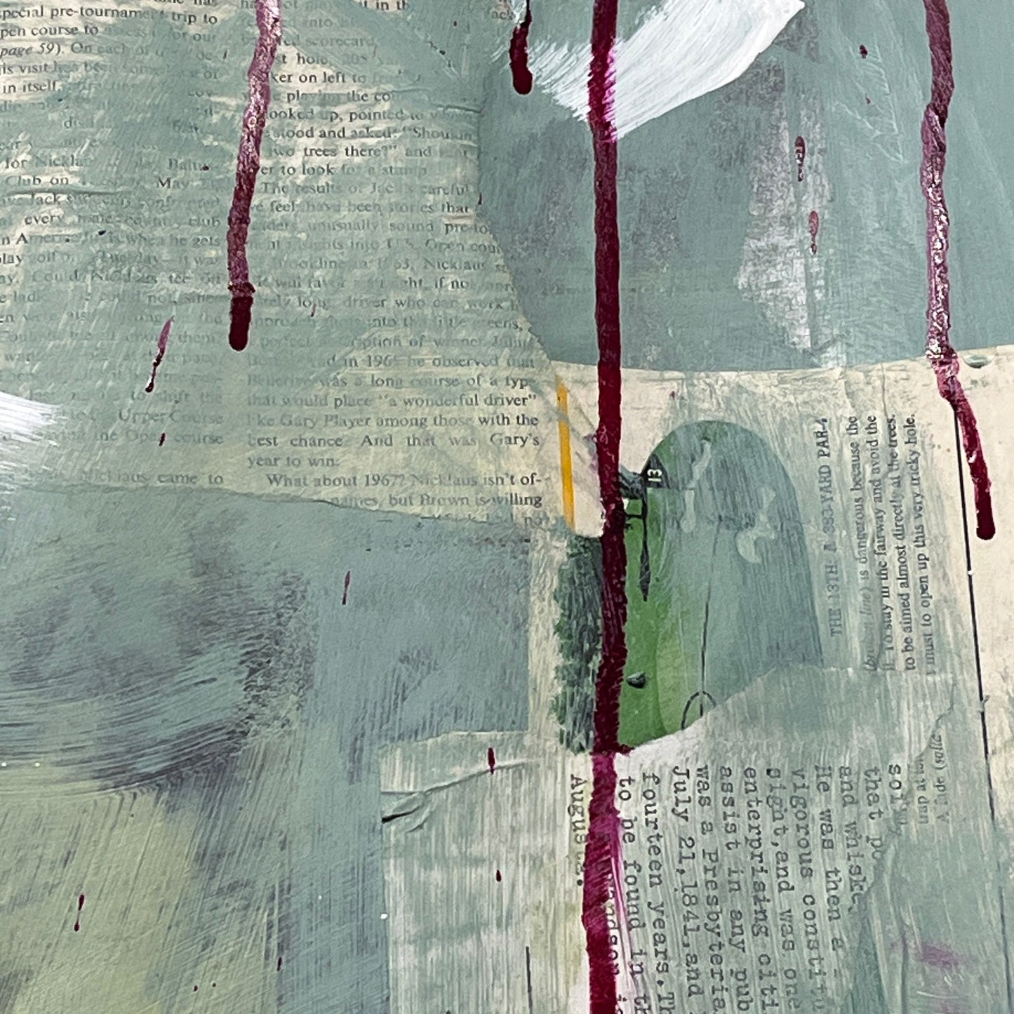 Original Mixed Media Abstract Art Painting 18x24 “Descendents" Signed