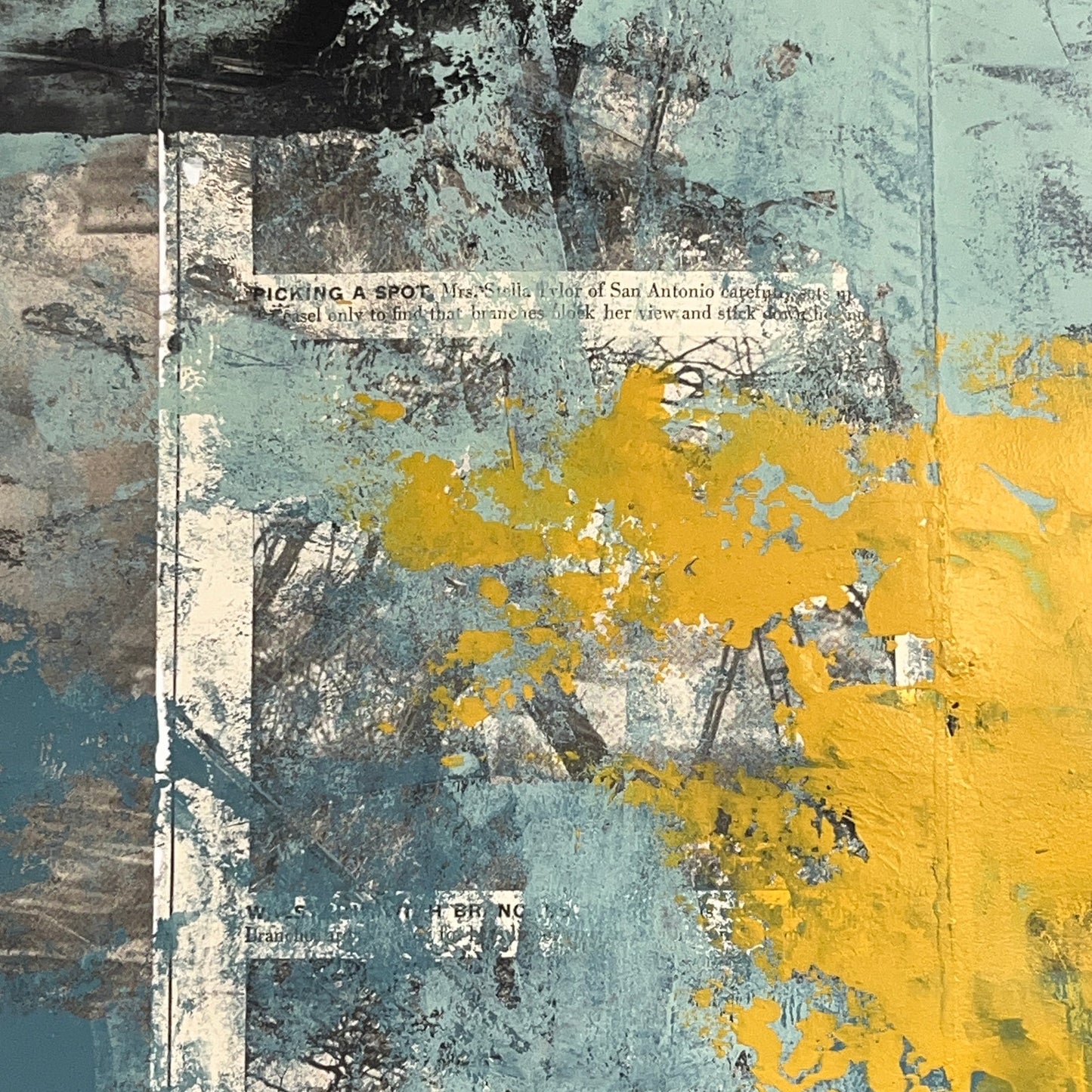 Original Mixed Media Abstract Modern Art Painting 24x36 "Cepaceous" Signed