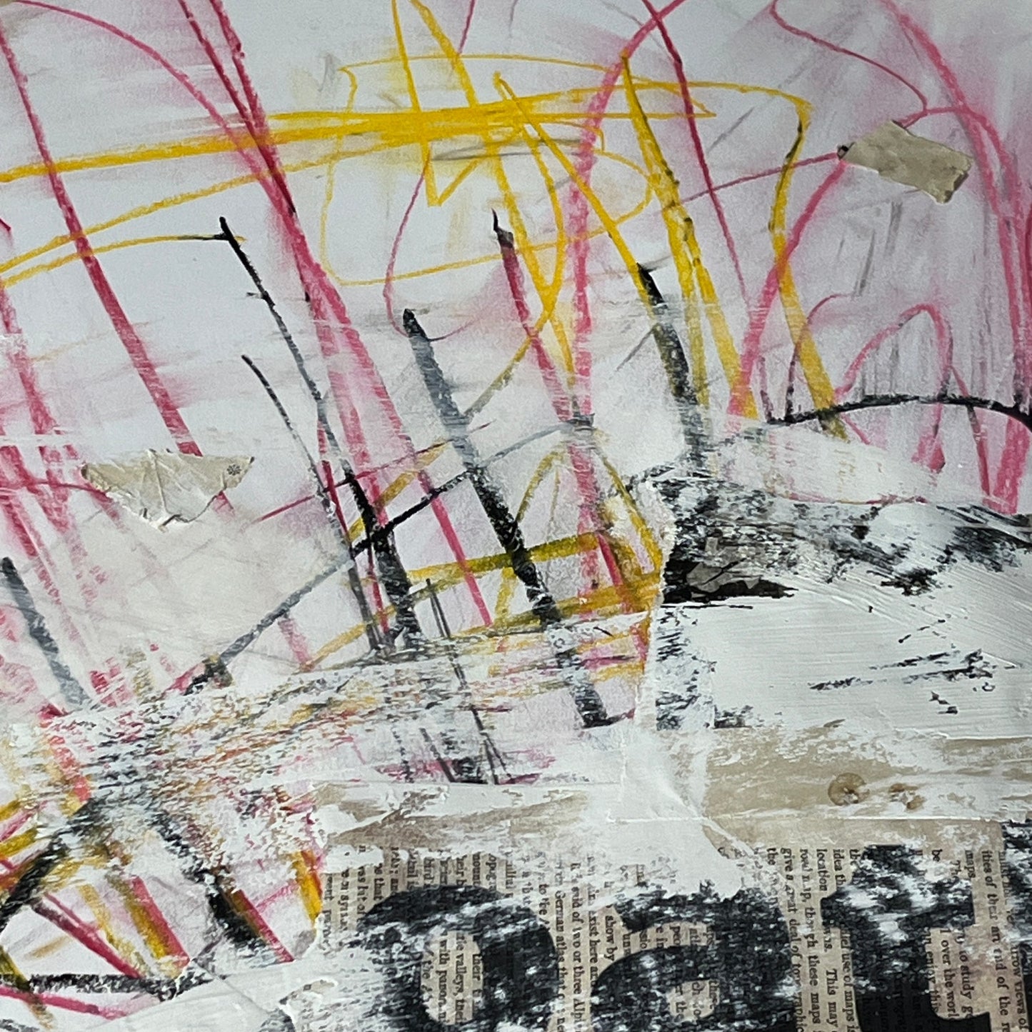 Original Mixed Media Abstract Art Painting 18x24 “Oath" Signed