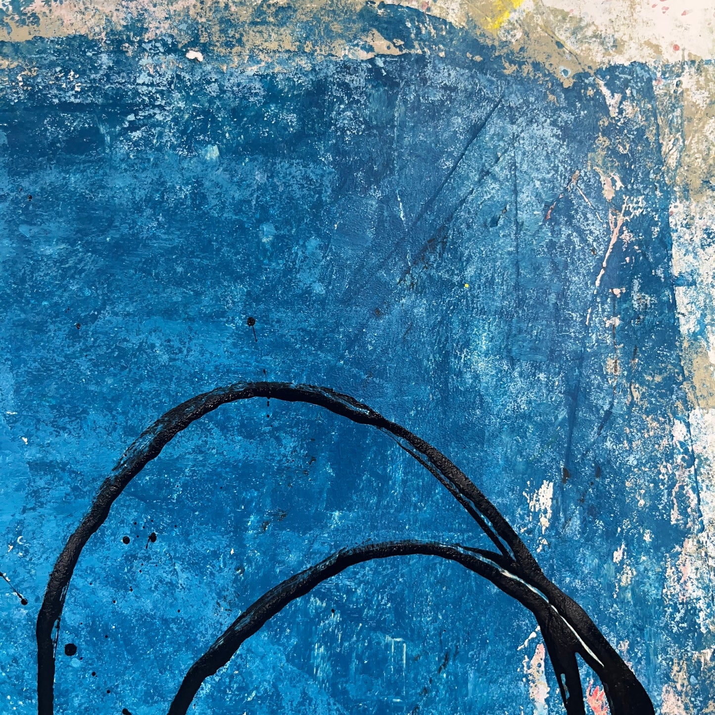 Original Mixed Media Abstract Modern Art Painting 18x24 "Sejunction" Signed