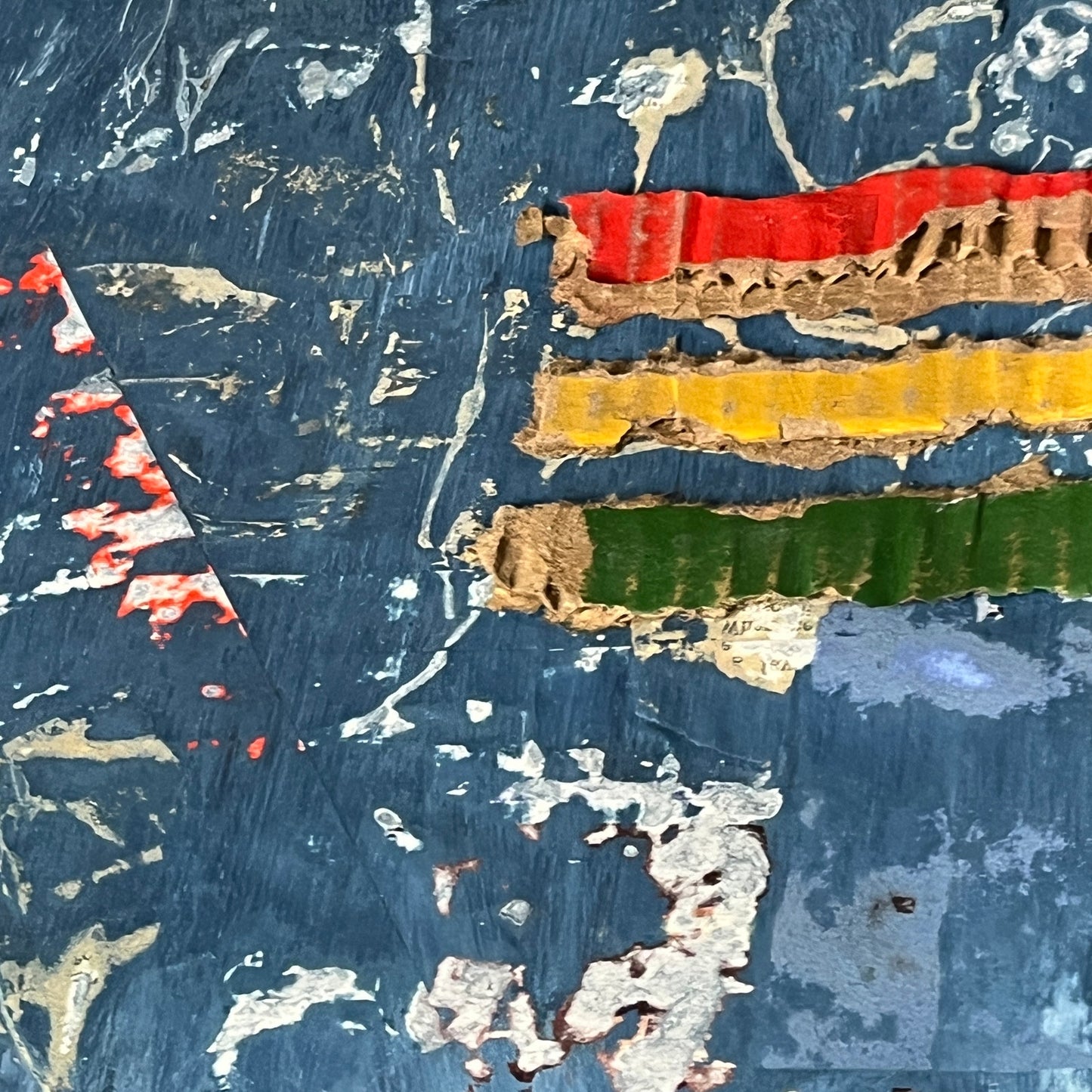 Original Framed Mixed Media Modern Art Collage Painting 12x18 "Supply"