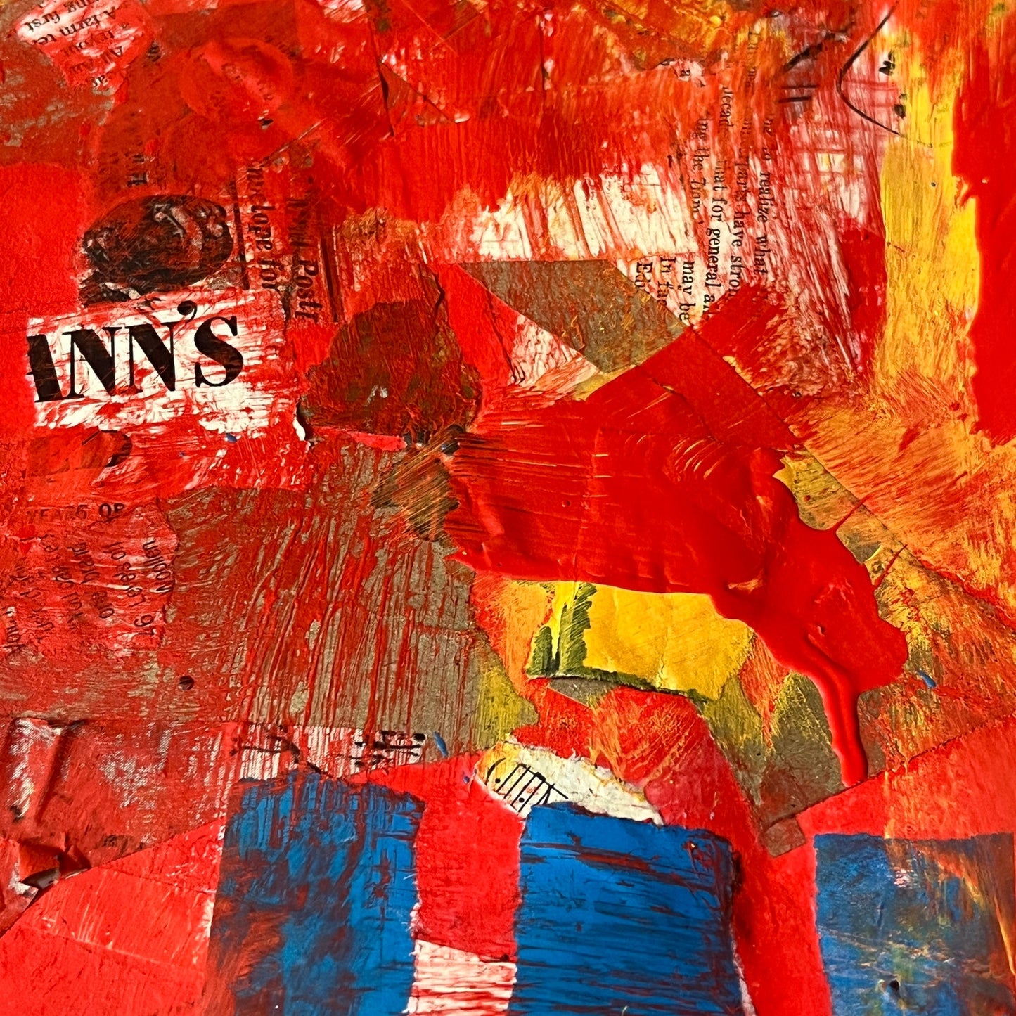 Original Mixed Media Abstract Art Painting 18x24 “Fleischmann's" Signed