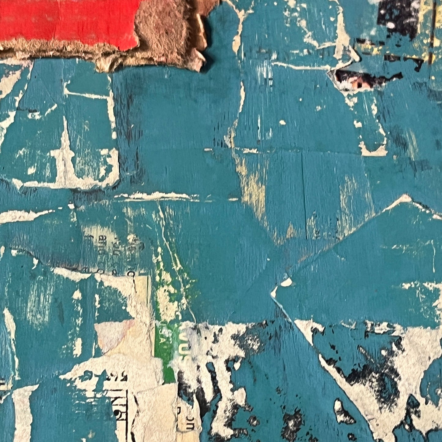 Original Mixed Media Abstract Art Collage Painting 11x14 "Cord"