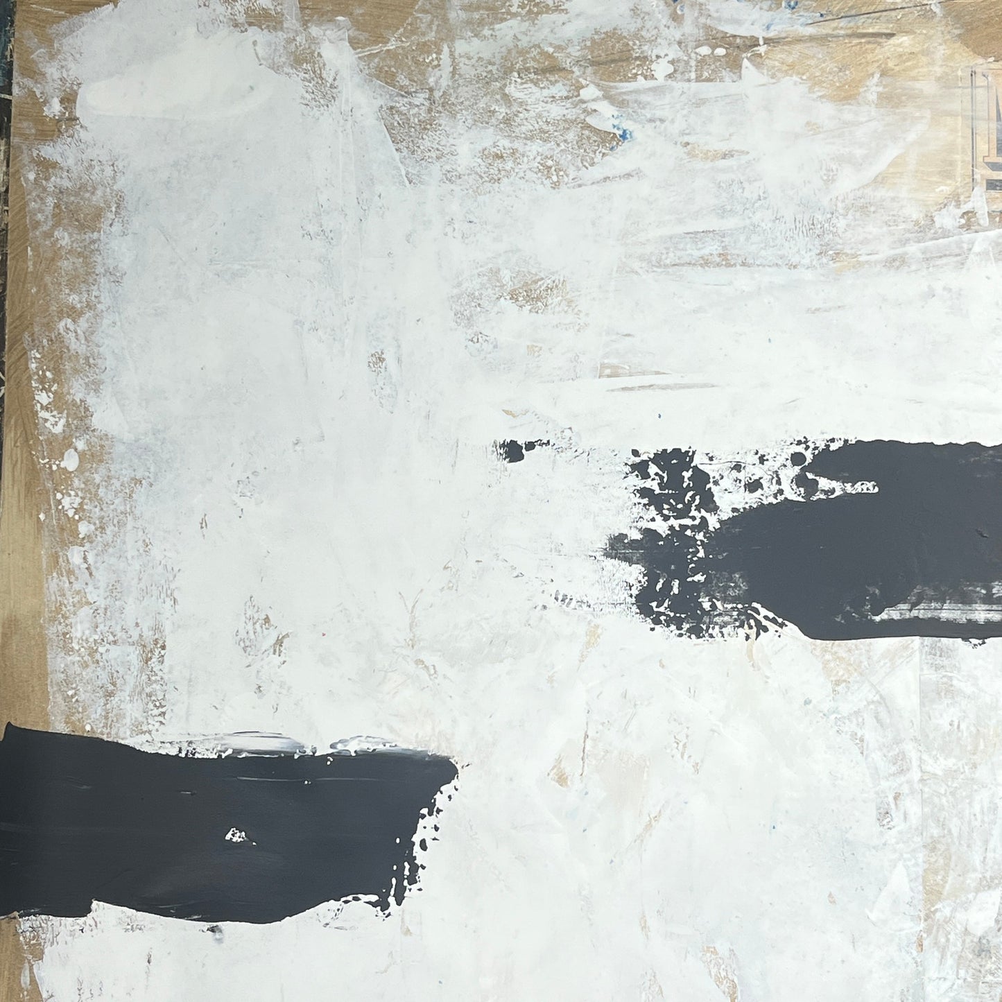 Original Mixed Media Abstract Modern Art Painting 24x36 "National Affairs"
