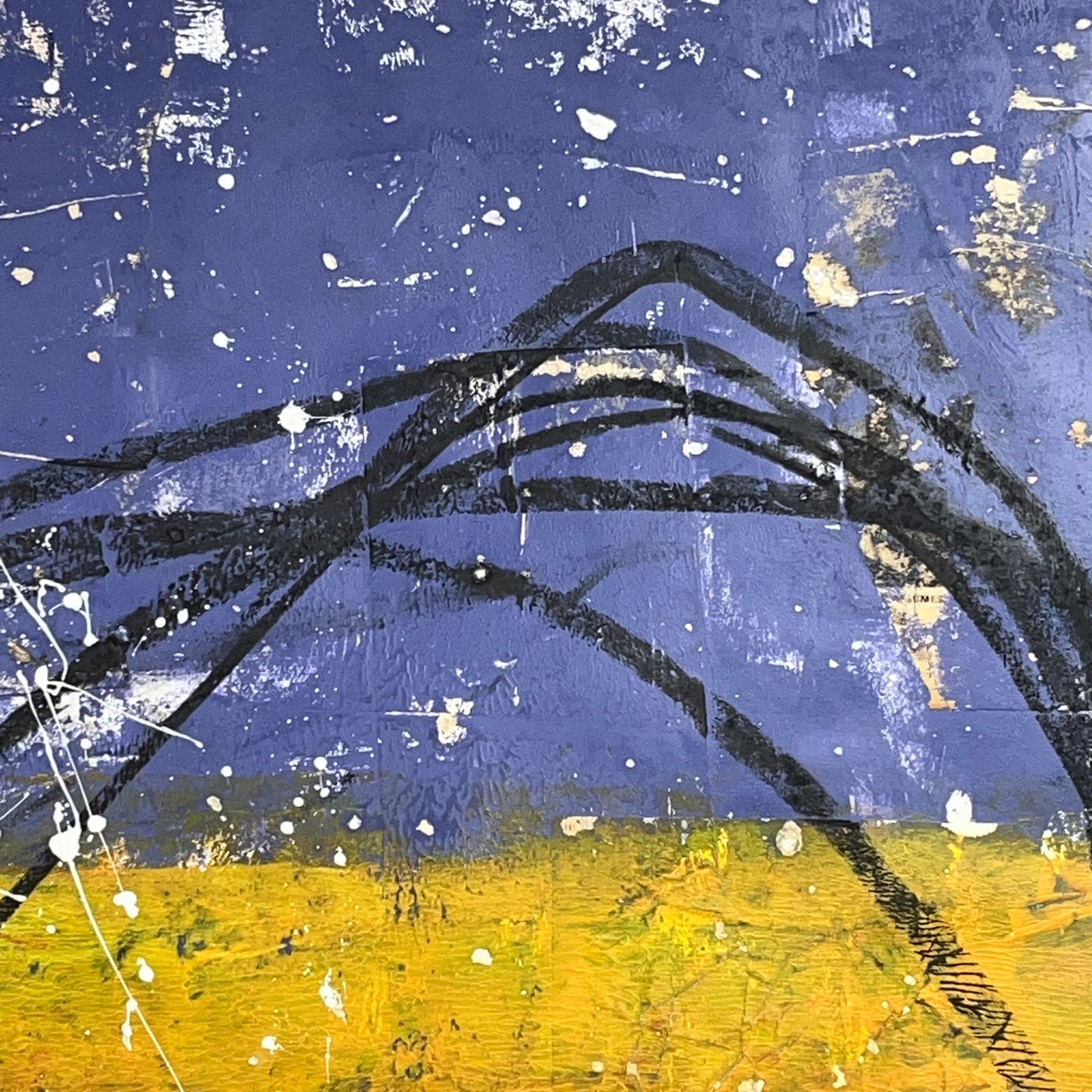 Original Mixed Media Abstract Modern Art Painting 24x36 "Pacifica" Signed
