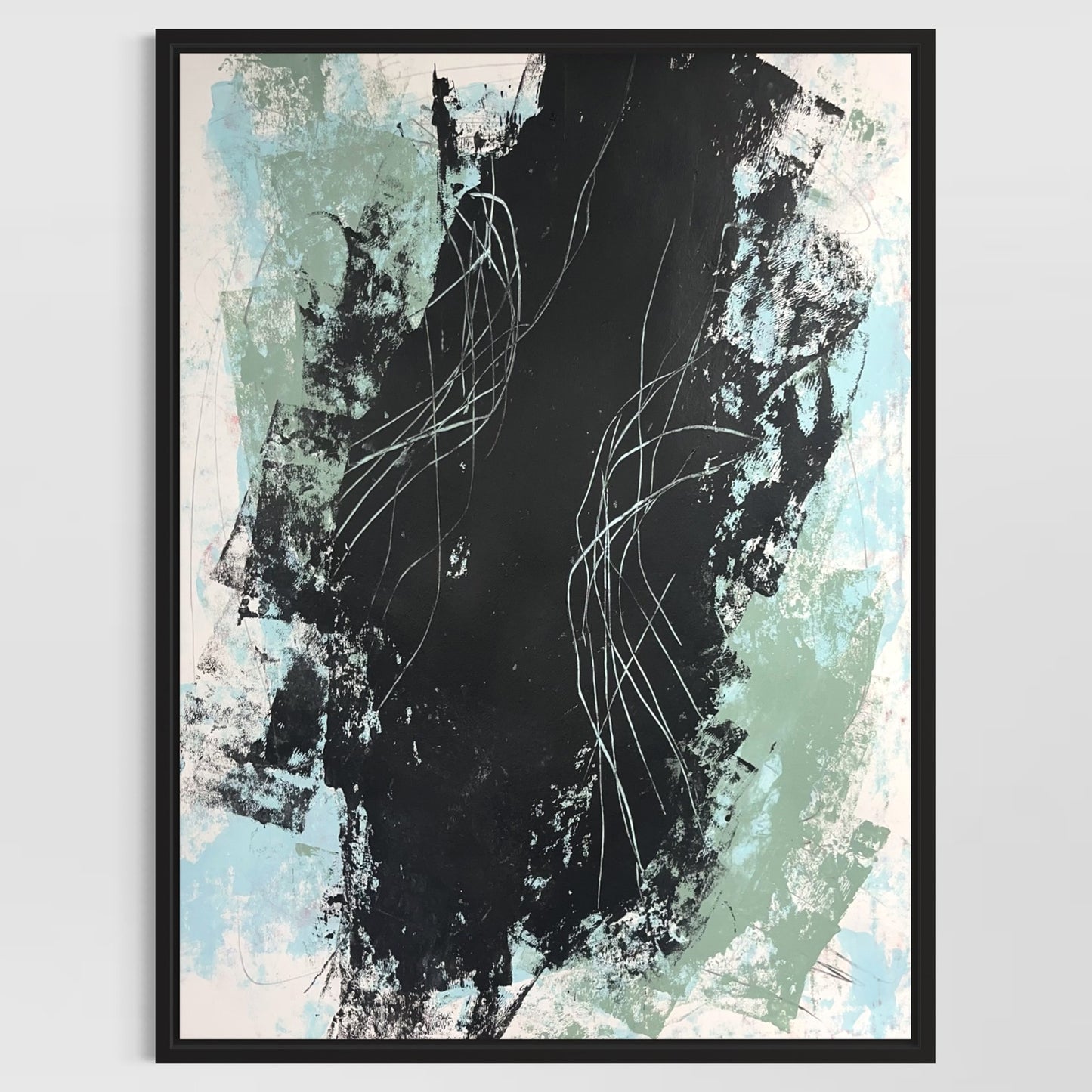 Original Mixed Media Abstract Modern Art Painting 18x24 "Affusion" Signed