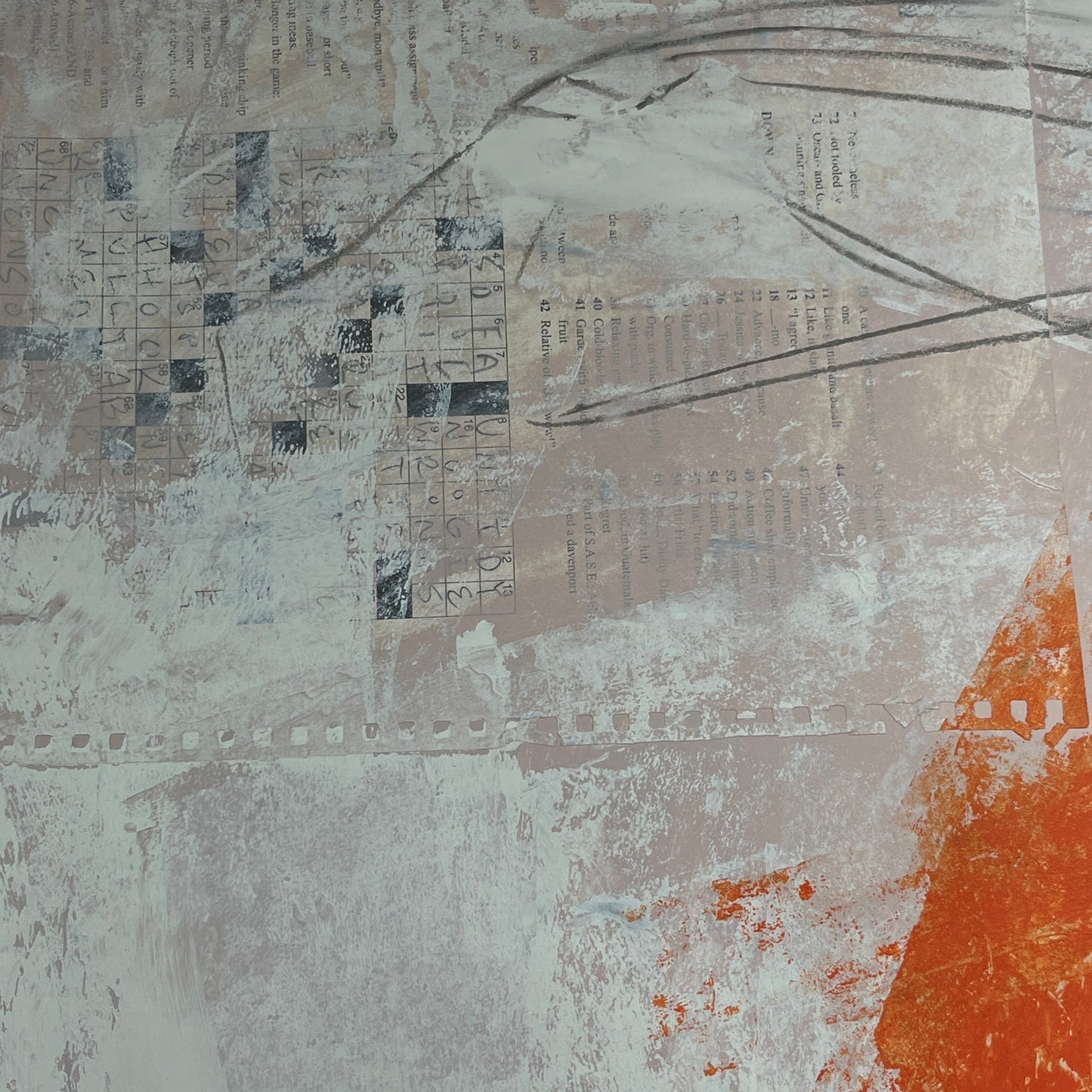 Original Mixed Media Abstract Modern Art Painting 18x24 "Advection" Signed