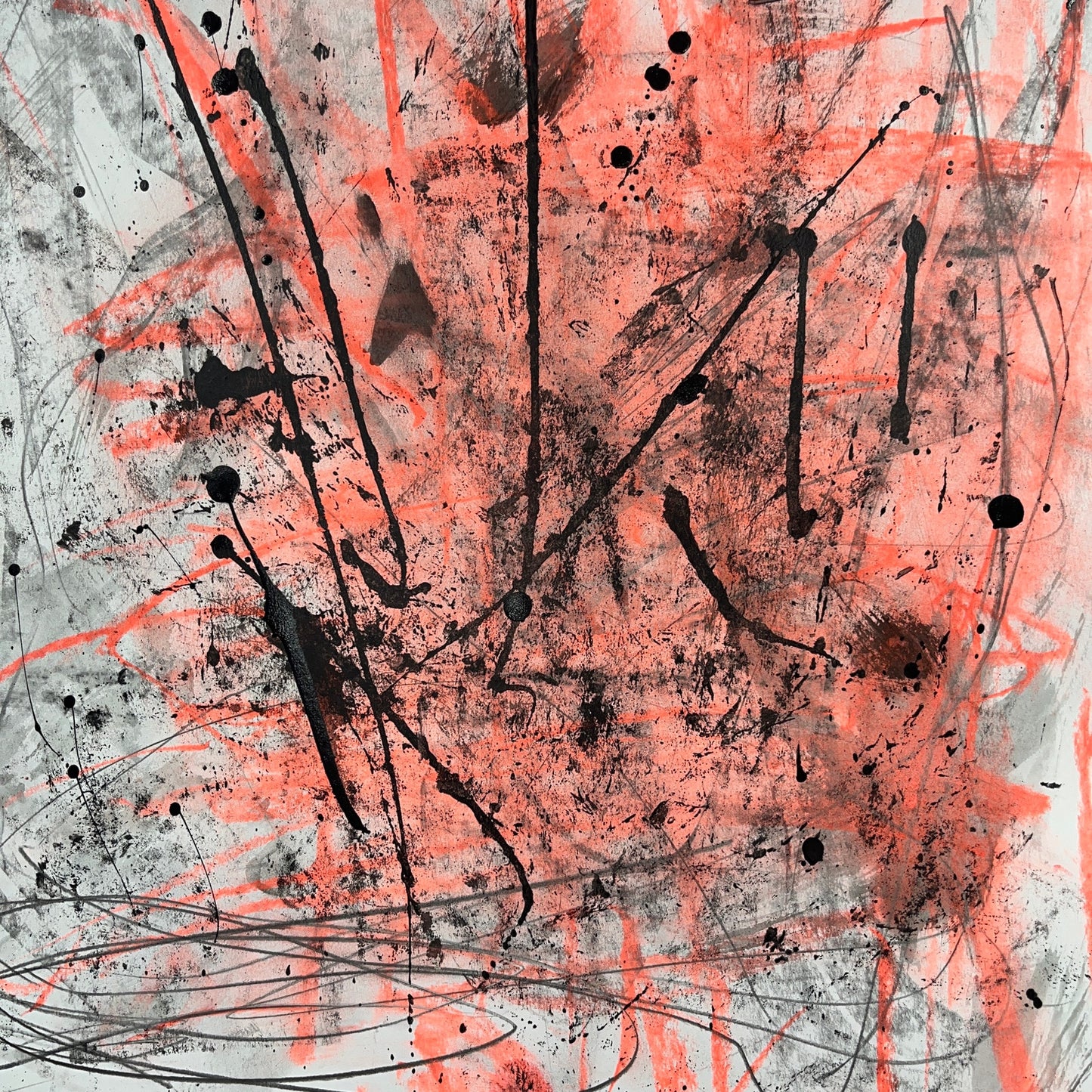 Original Mixed Media Abstract Modern Art Painting 18x24 "Sennit" Signed