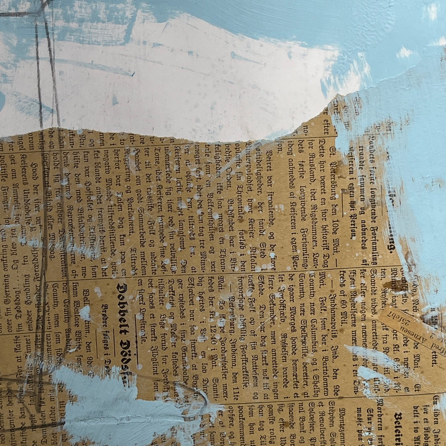 Original Mixed Media Abstract Modern Art Painting 18x24 "Delignate" Signed