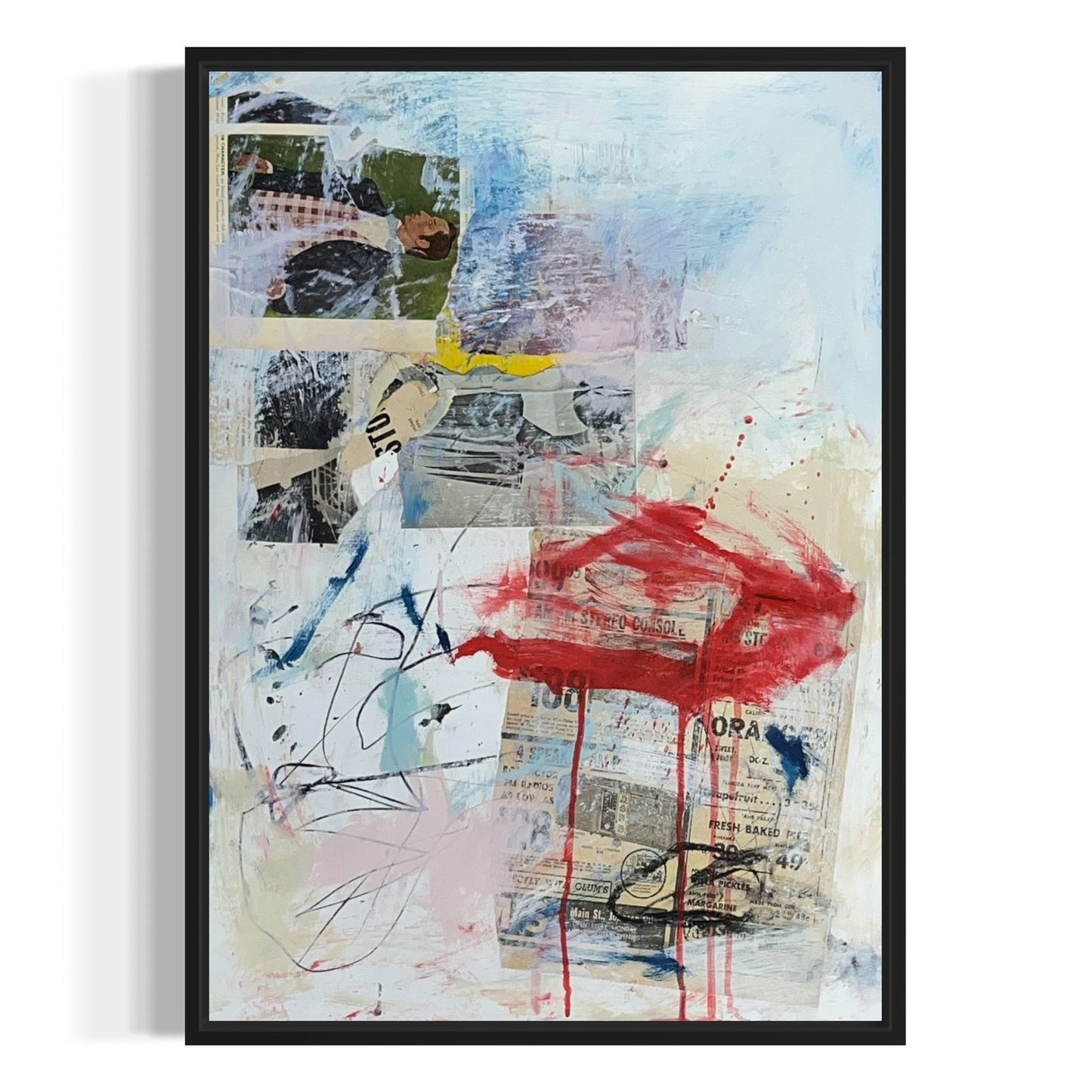 Original Mixed Media Abstract Modern Art Painting 18x24 “Fresh Baked Pies"