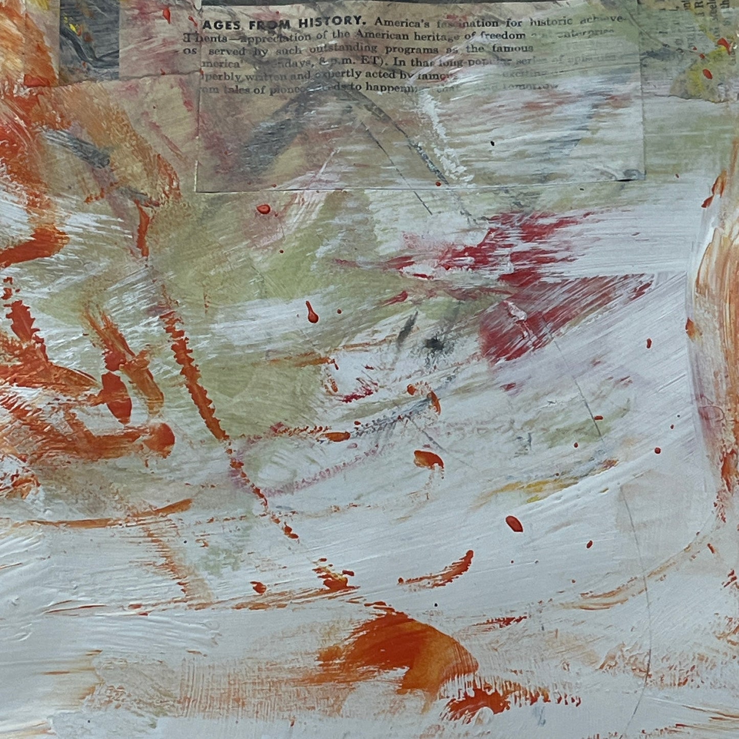 Original Mixed Media Abstract Art Painting 18x24 “Back Home" Signed