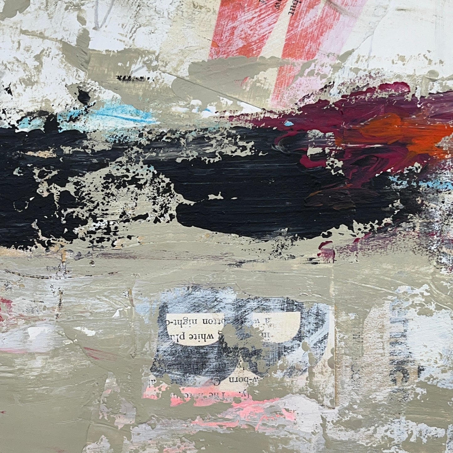 Original Mixed Media Abstract Modern Art Painting 18x24 "Scalary" Signed