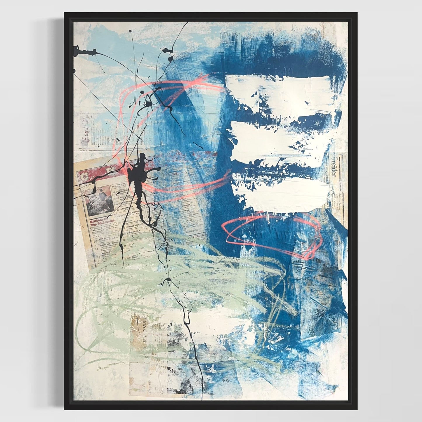 Original Mixed Media Abstract Modern Art Painting 18x24 "Ostraceous" Signed