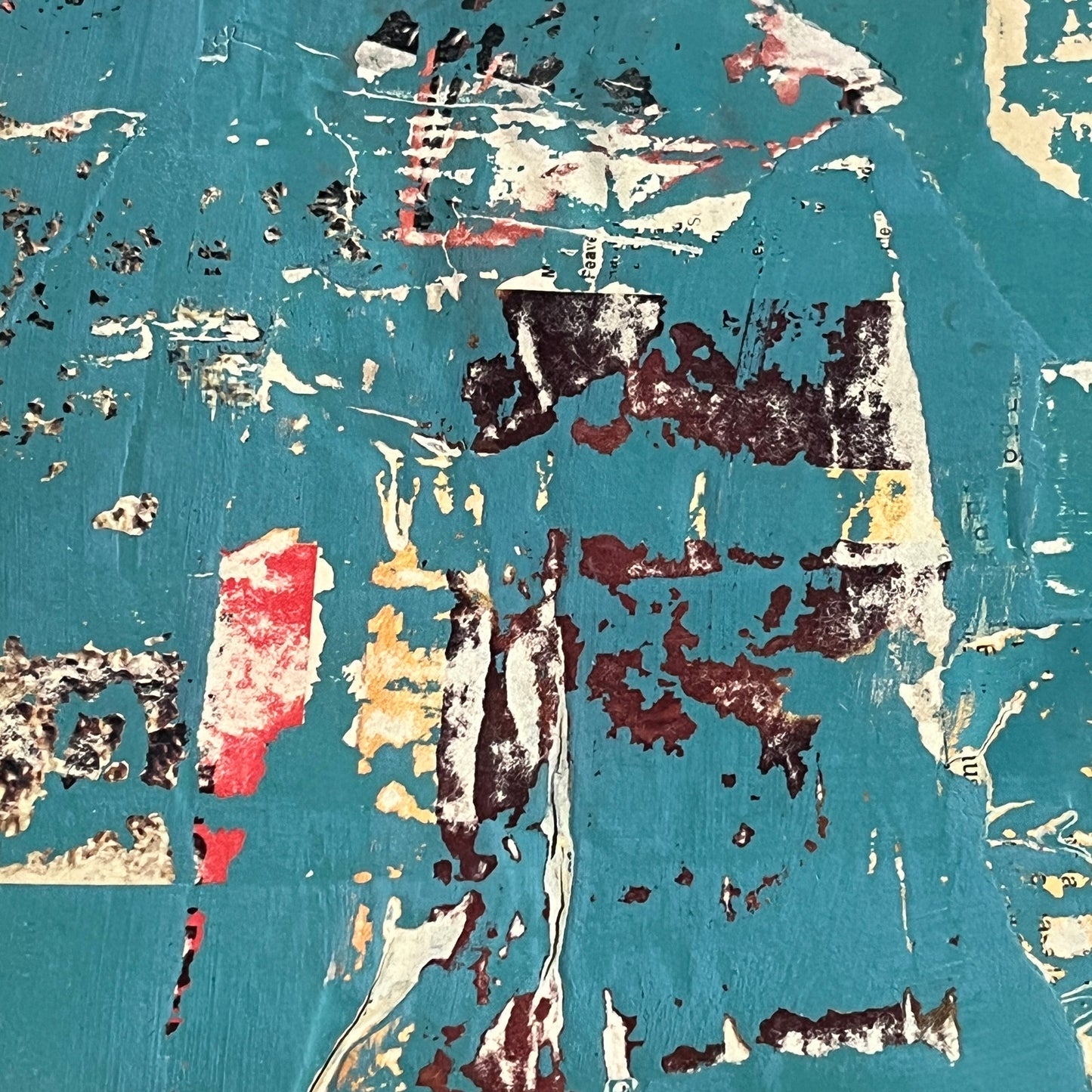 Original Mixed Media Abstract Art Collage Painting 11x14 "Coarse"