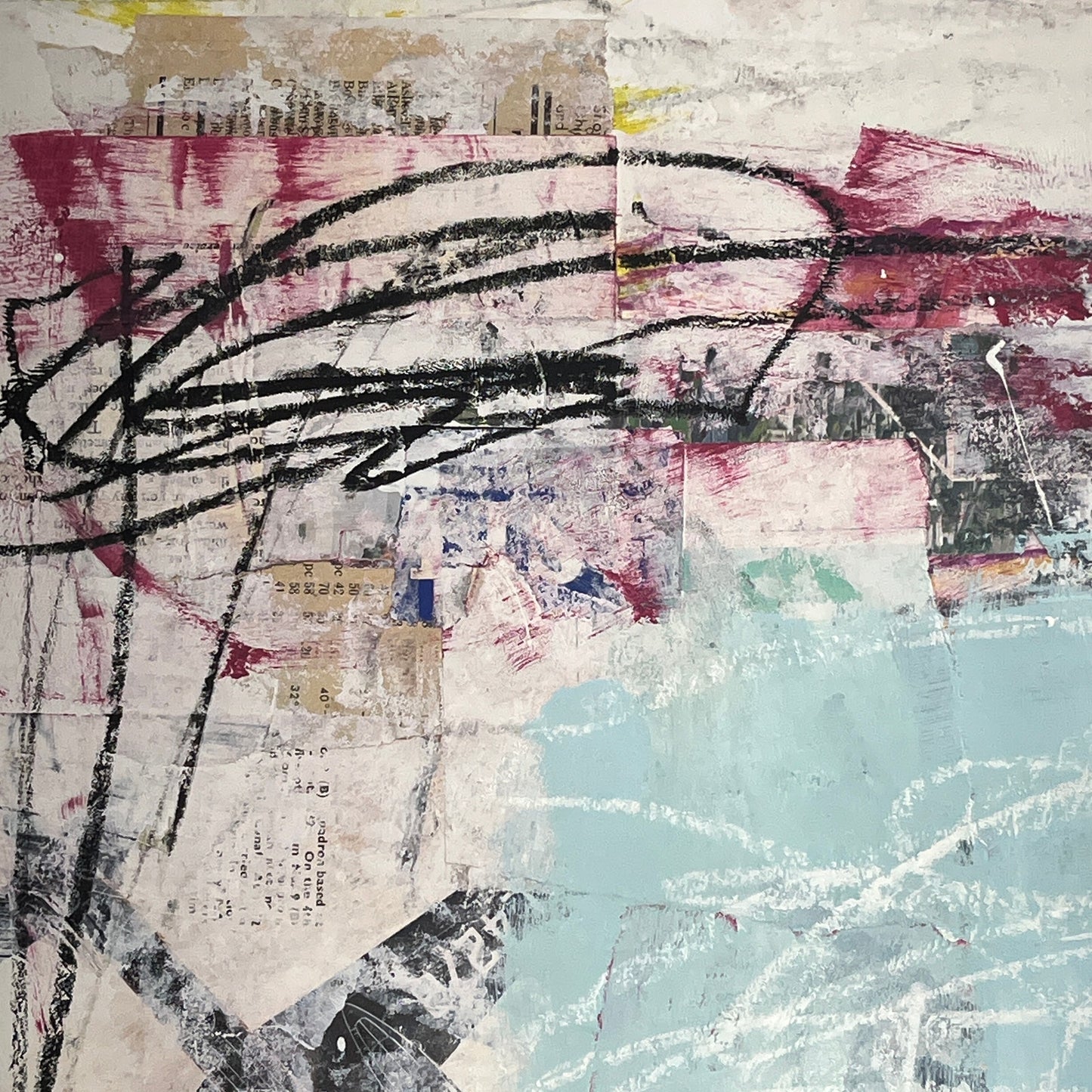 Original Mixed Media Abstract Modern Art Painting 18x24 "Adoral" Signed