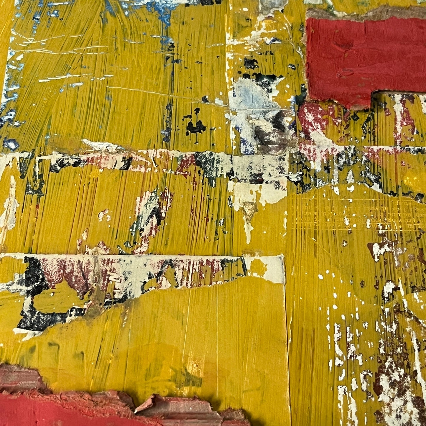 Original Mixed Media Abstract Art Collage Painting 11x14 "Mesa"