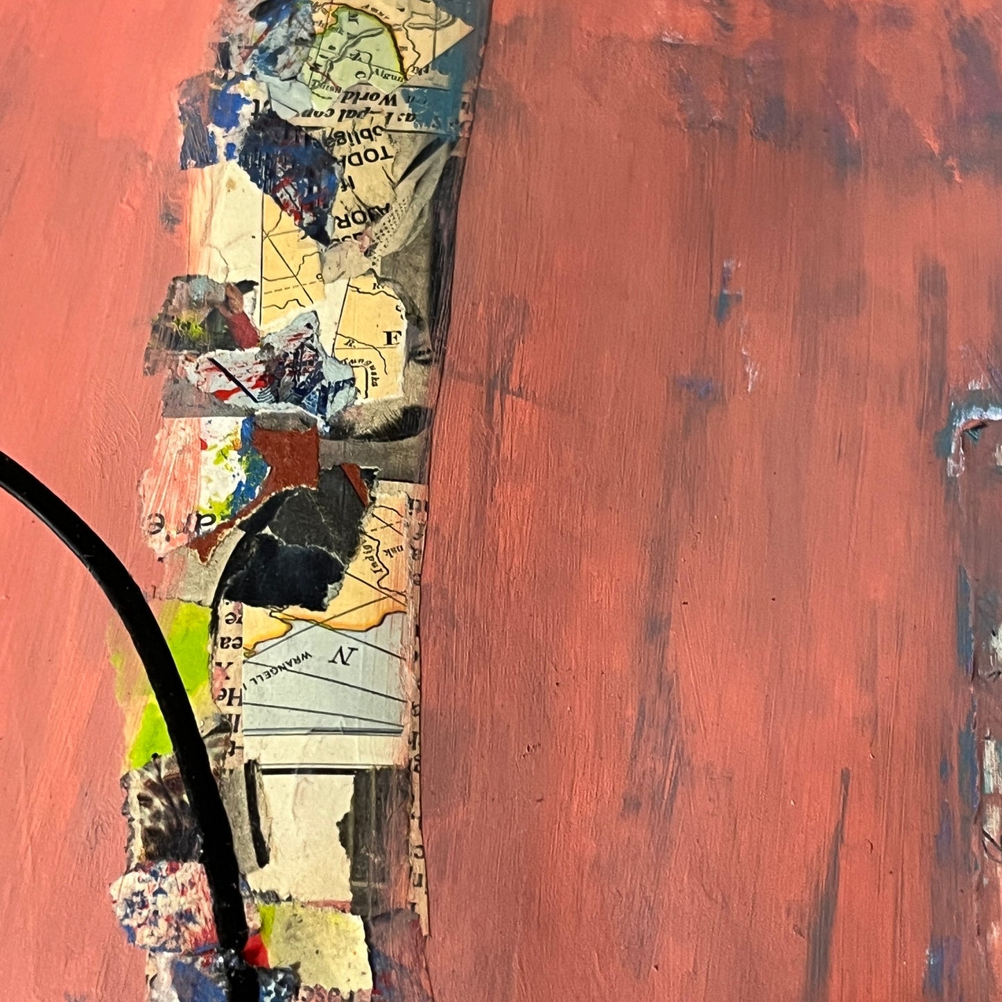 Original Mixed Media Abstract Art Painting 18x24 “Maze" Signed