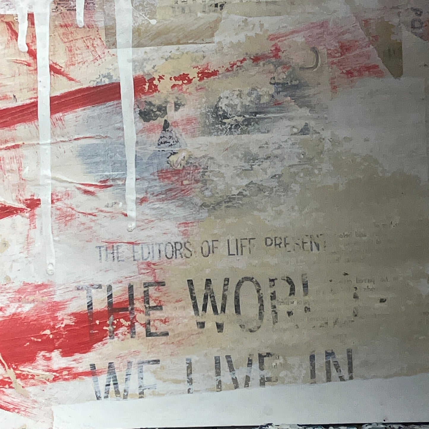 Original Mixed Media Abstract Modern Art Painting 24x36 "The World We Live In"