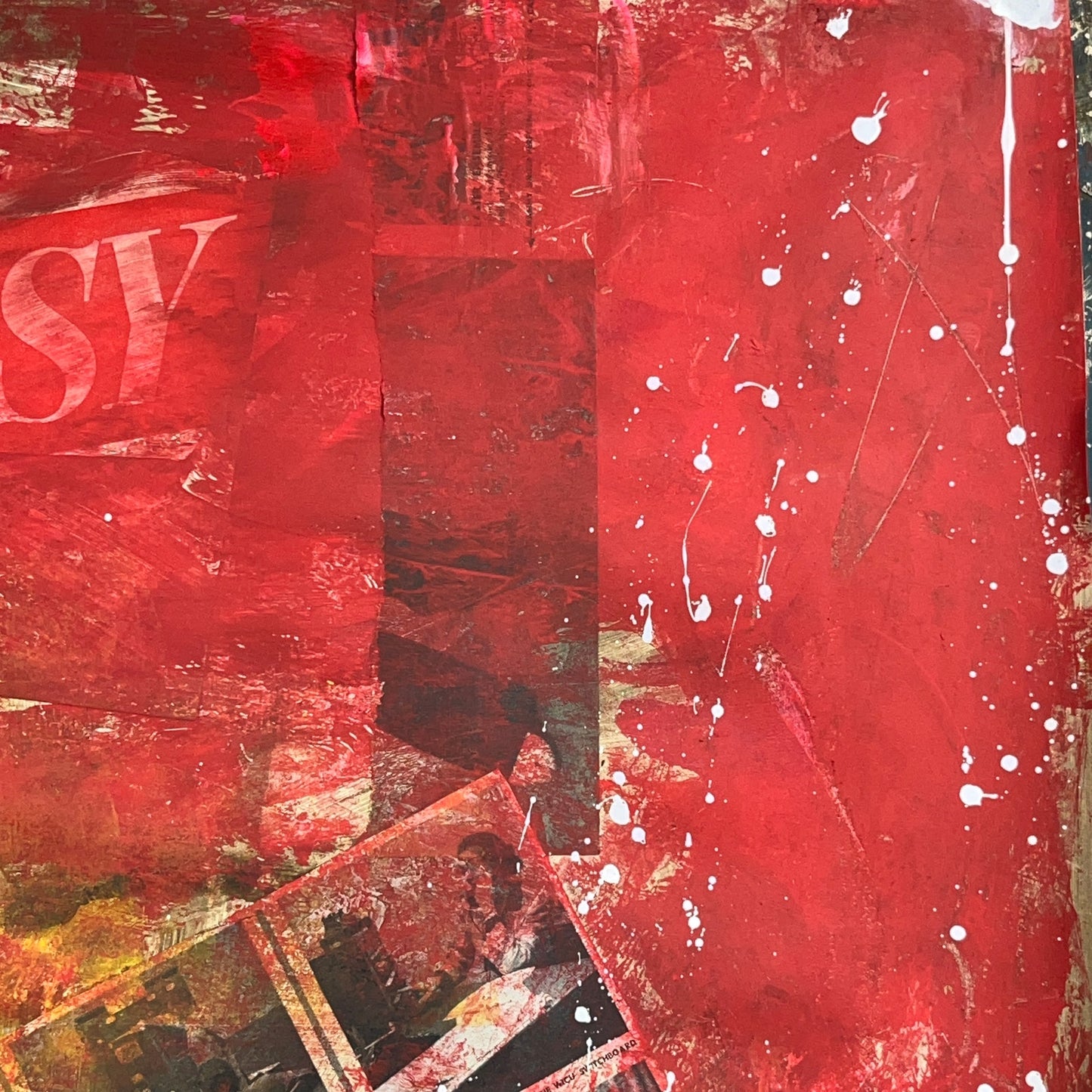 Original Mixed Media Abstract Modern Art Painting 24x36 "Embassy" Signed