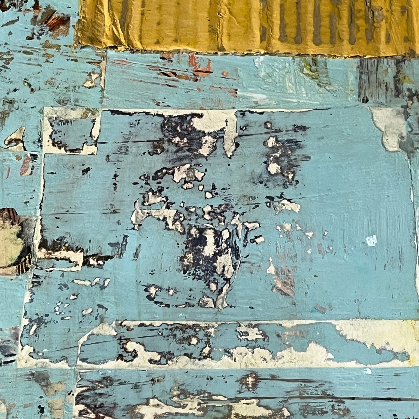 Original Mixed Media Abstract Art Collage Painting 11x14 "Decade"