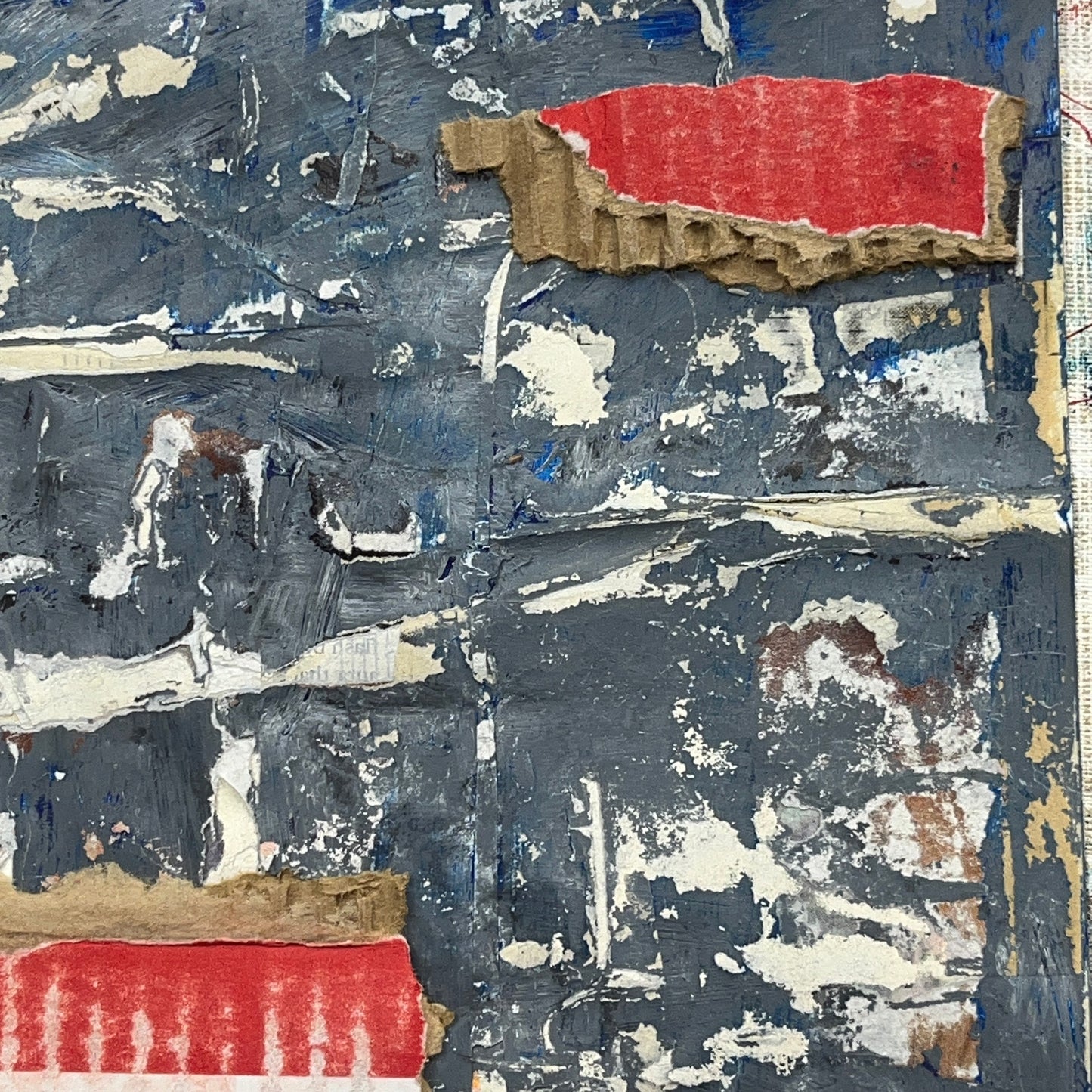 Original Framed Mixed Media Modern Art Collage Painting 8x10 "Realize"