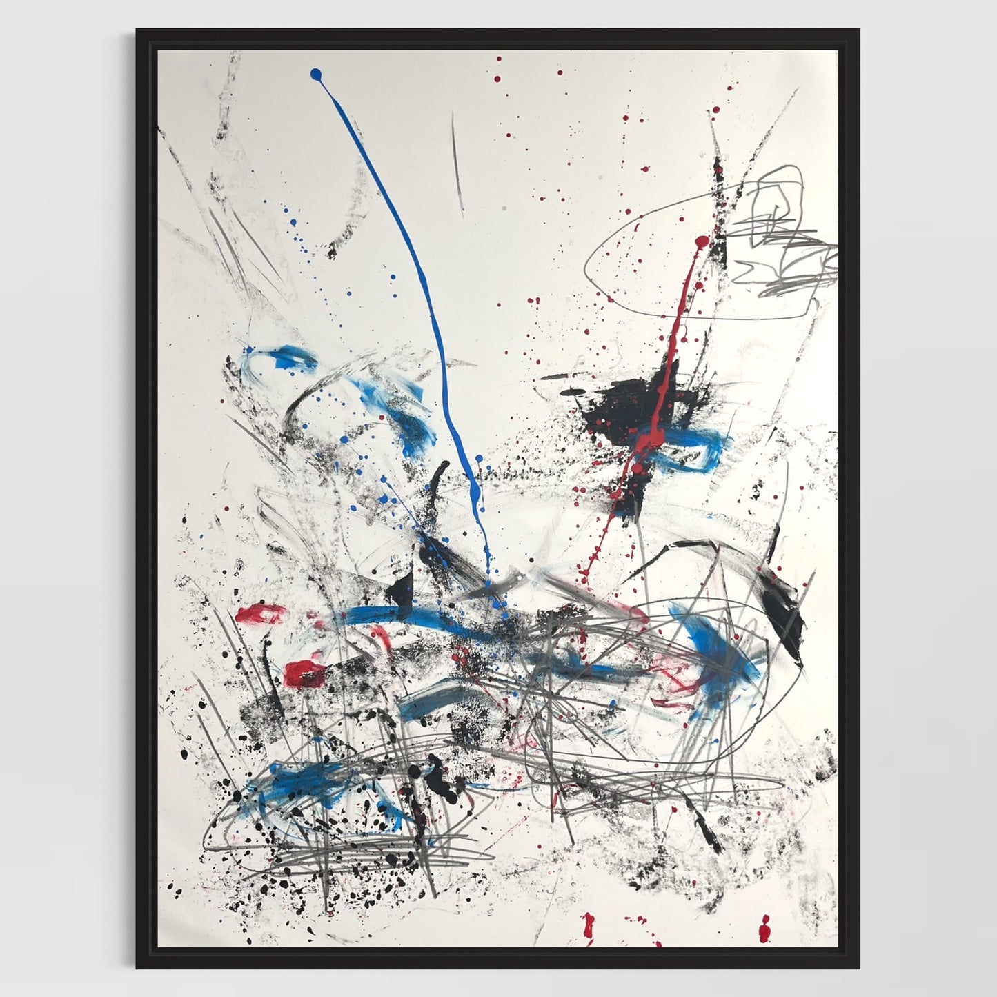 Original Mixed Media Abstract Modern Art Painting 18x24 "Assart" Signed