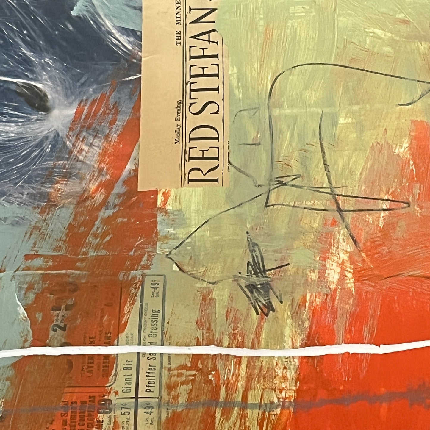 Original Mixed Media Abstract Modern Art Painting 24x36 "Trochiferous" Signed