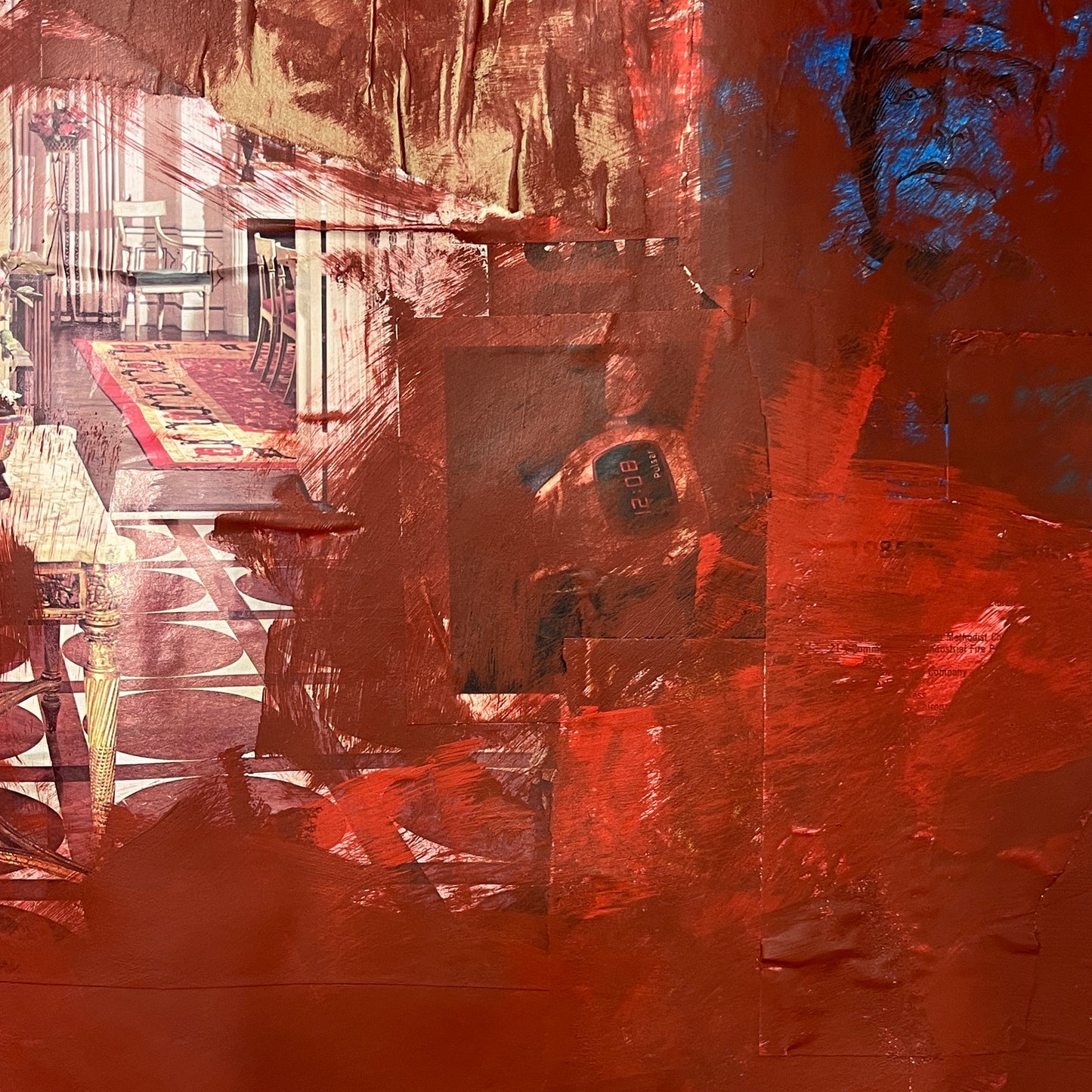 Original Mixed Media Abstract Modern Art Painting 18x24 "Impavid" Signed