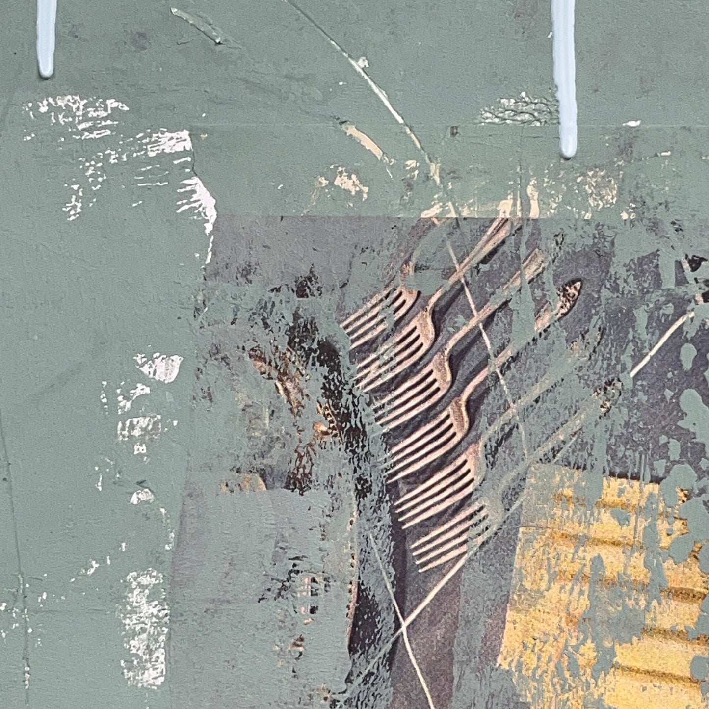 Original Mixed Media Abstract Modern Art Painting 18x24 "Plinth" Signed