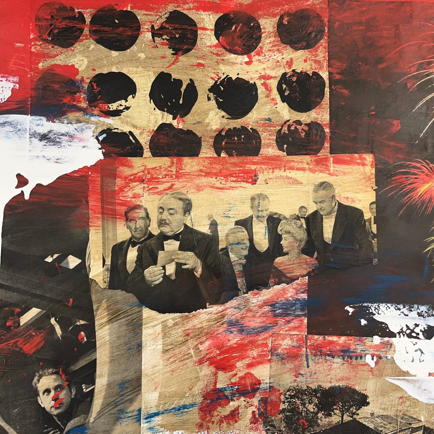 Original Mixed Media Abstract Modern Art Painting 24x36 "No Kings I" Signed