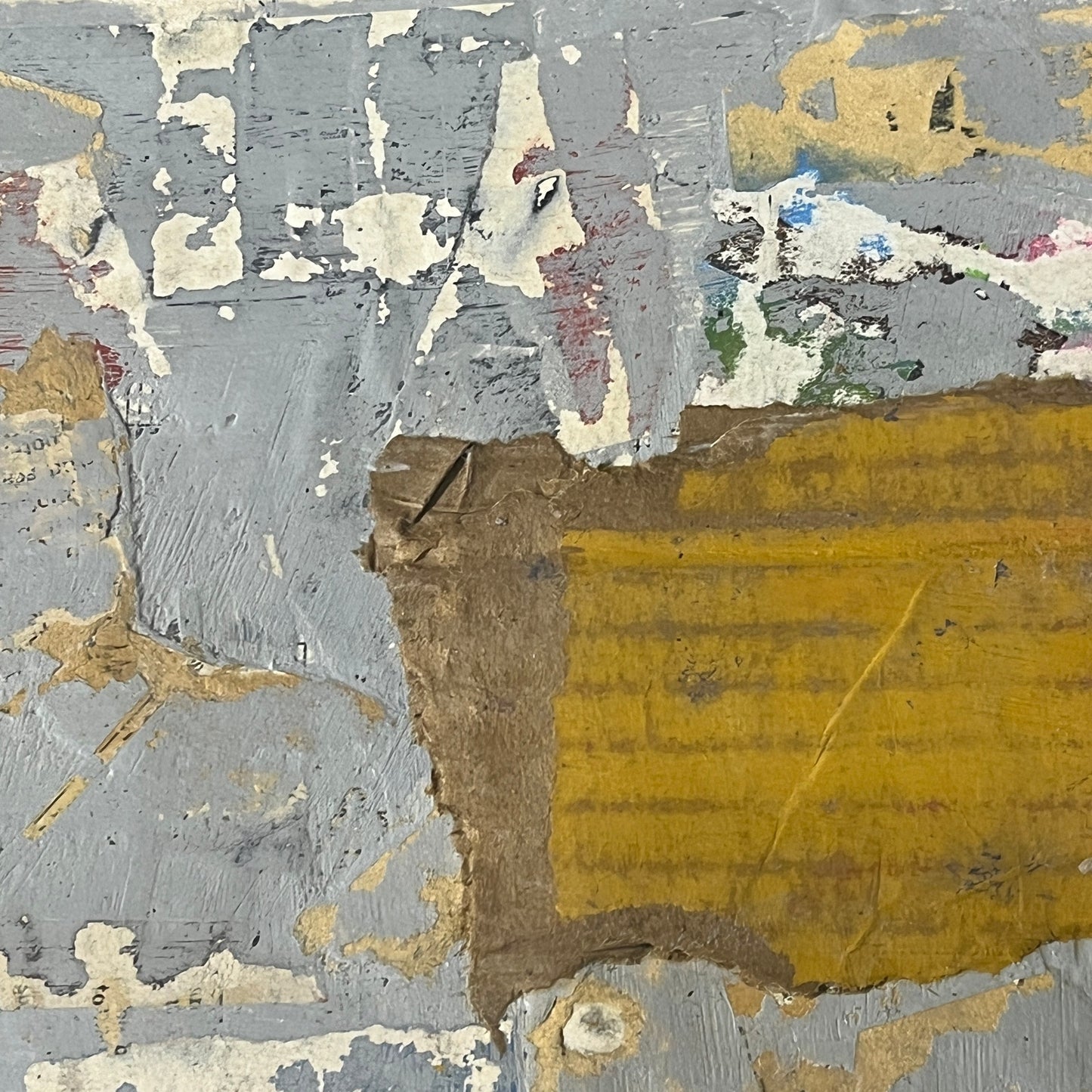 Original Mixed Media Abstract Art Collage Painting 11x14 "Bridge"
