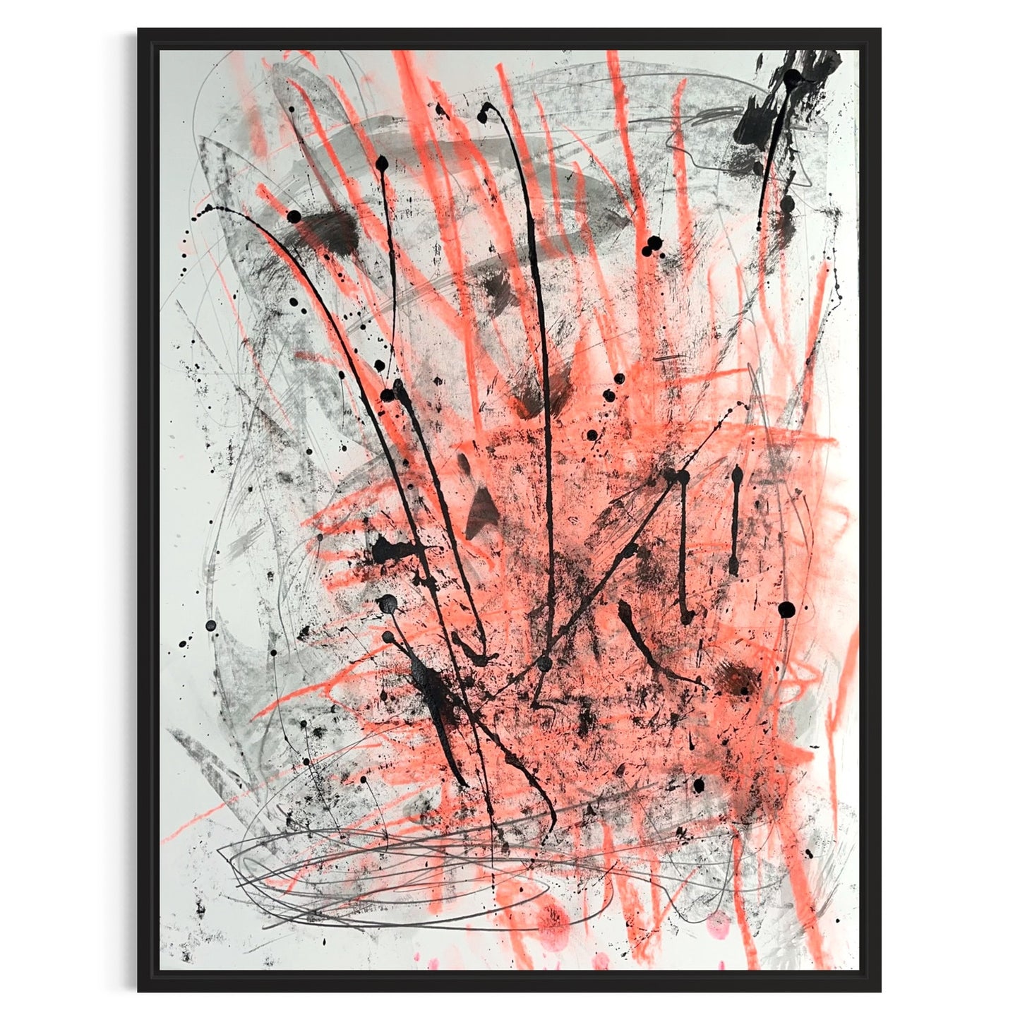 Original Mixed Media Abstract Modern Art Painting 18x24 "Sennit" Signed