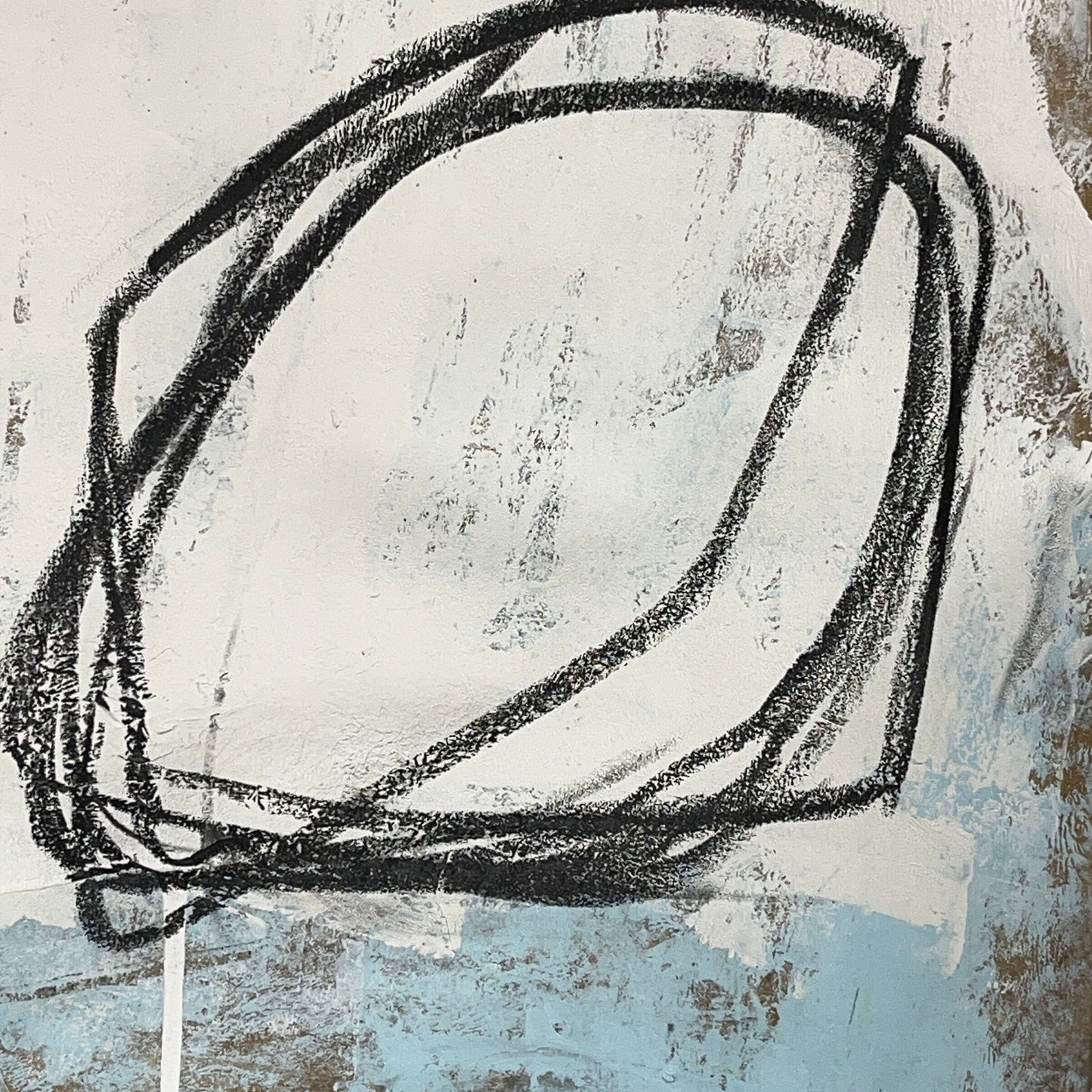 Original Mixed Media Abstract Modern Art Painting 24x36 "Synecdoche" Signed