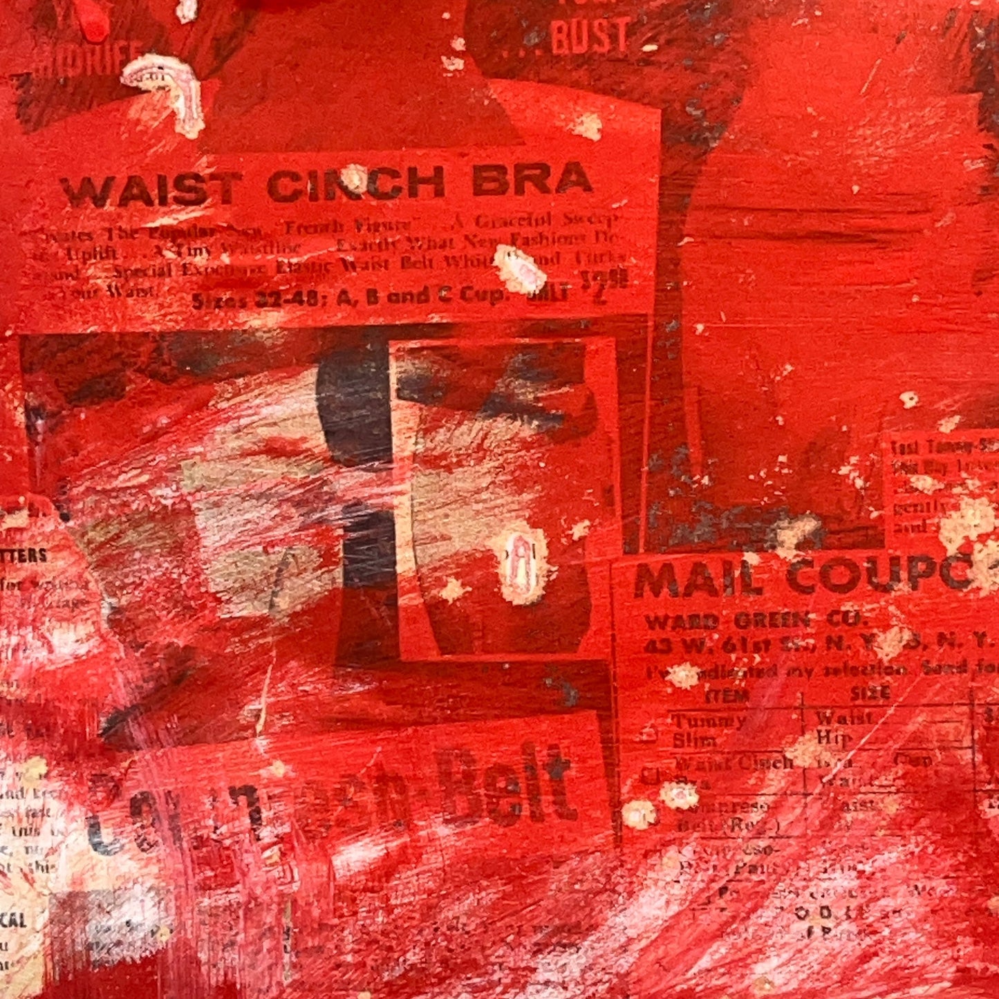Original Mixed Media Abstract Modern Art Painting 24x36 "The World We Live In"