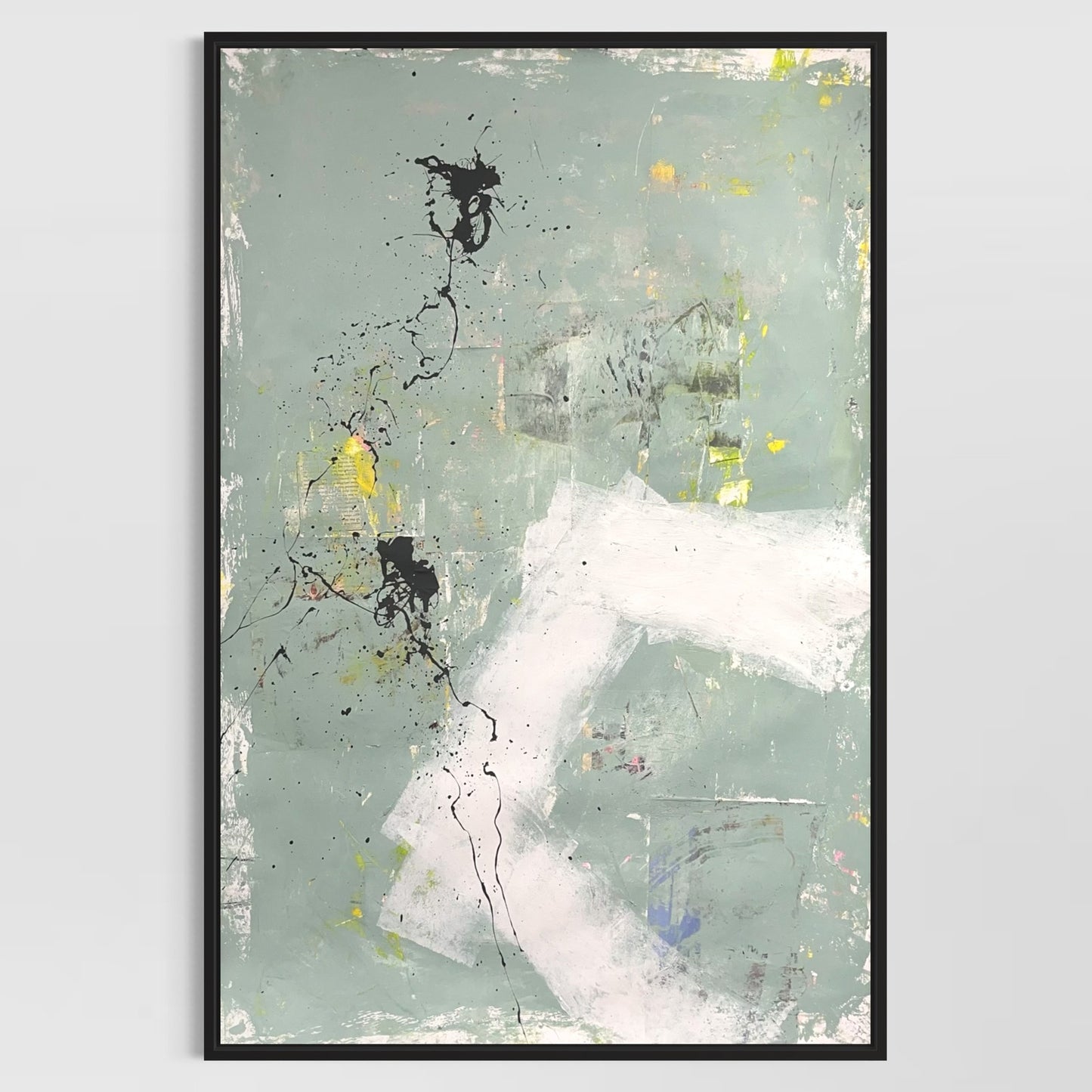 Original Mixed Media Abstract Modern Art Painting 24x36 "Schryari" Signed