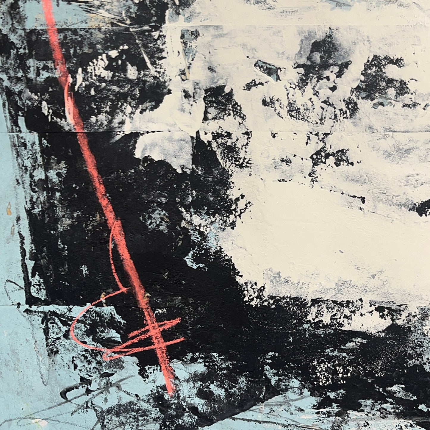 Original Mixed Media Abstract Modern Art Painting 18x24 "Jack-Block" Signed