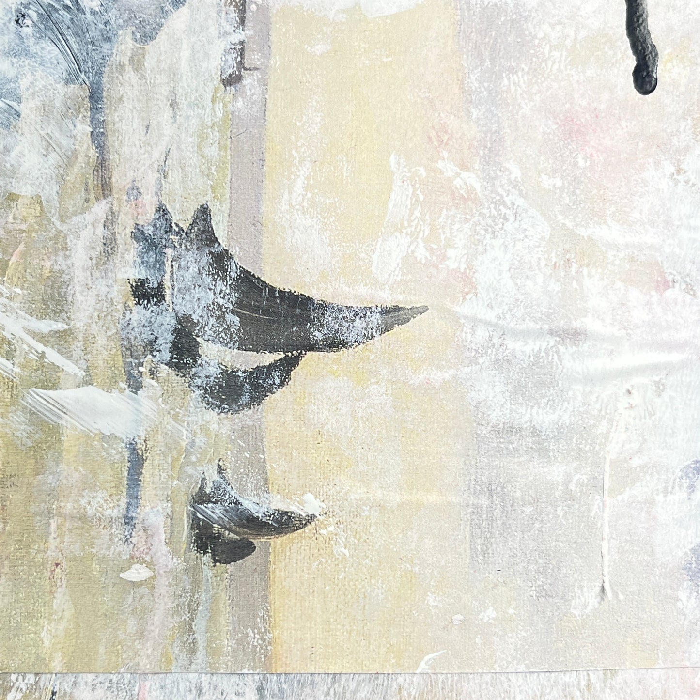 Original Mixed Media Abstract Modern Art Painting 18x24 "Atimy" Signed