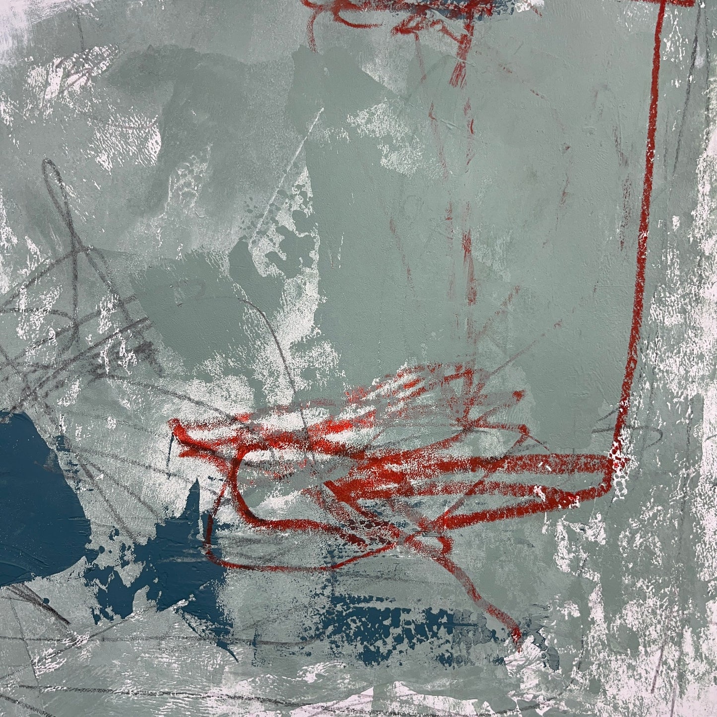 Original Mixed Media Abstract Modern Art Painting 18x24 "Ibidine" Signed