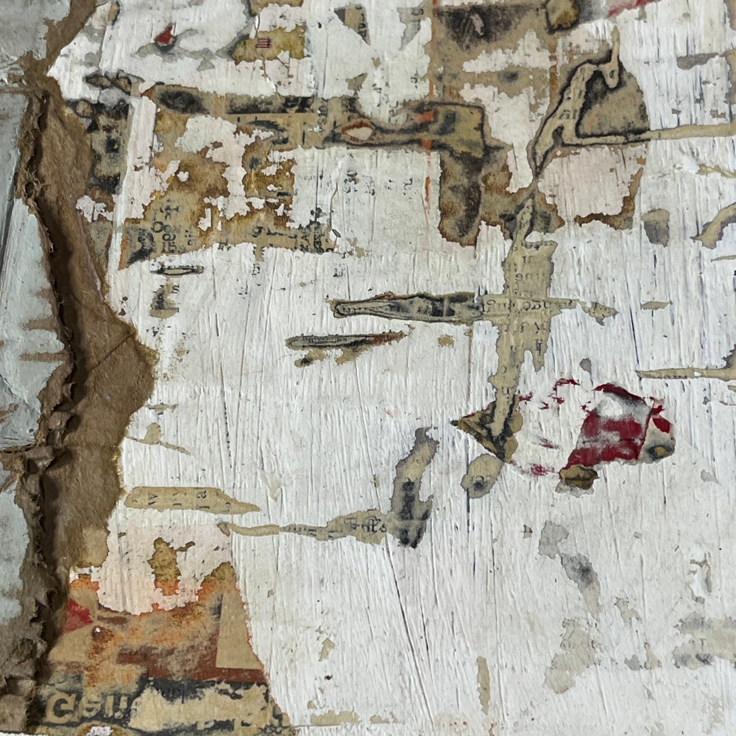 Original Mixed Media Abstract Art Collage Painting 11x14 "Wry"