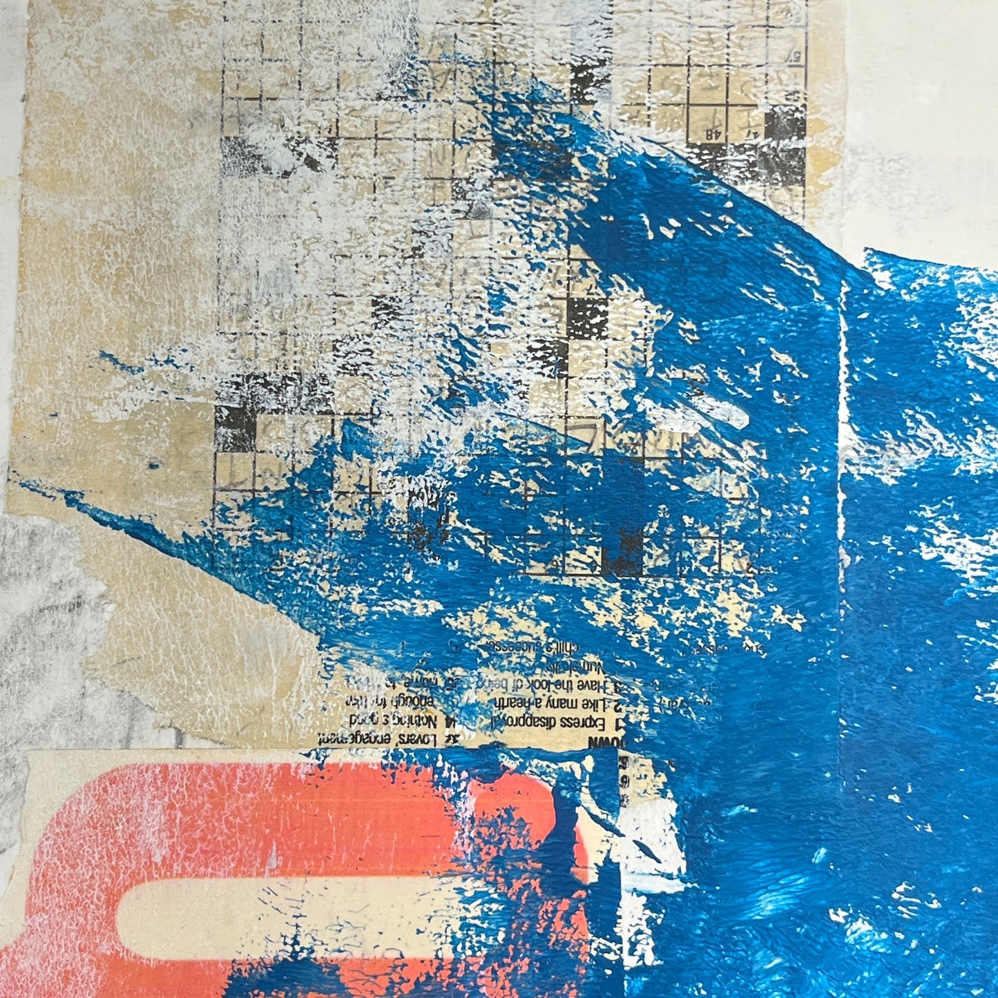 Original Mixed Media Abstract Modern Art Painting 18x24 "Quo" Signed