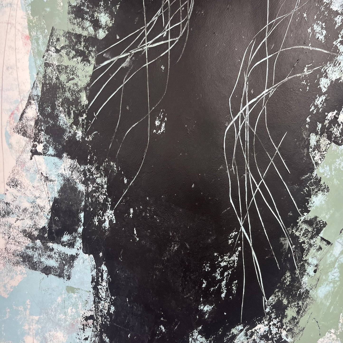 Original Mixed Media Abstract Modern Art Painting 18x24 "Affusion" Signed