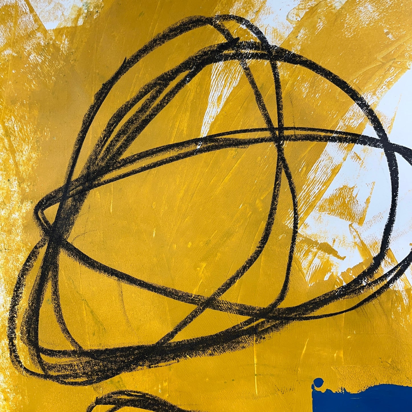 Original Mixed Media Abstract Modern Art Painting 24x36 "Quadrireme" Signed
