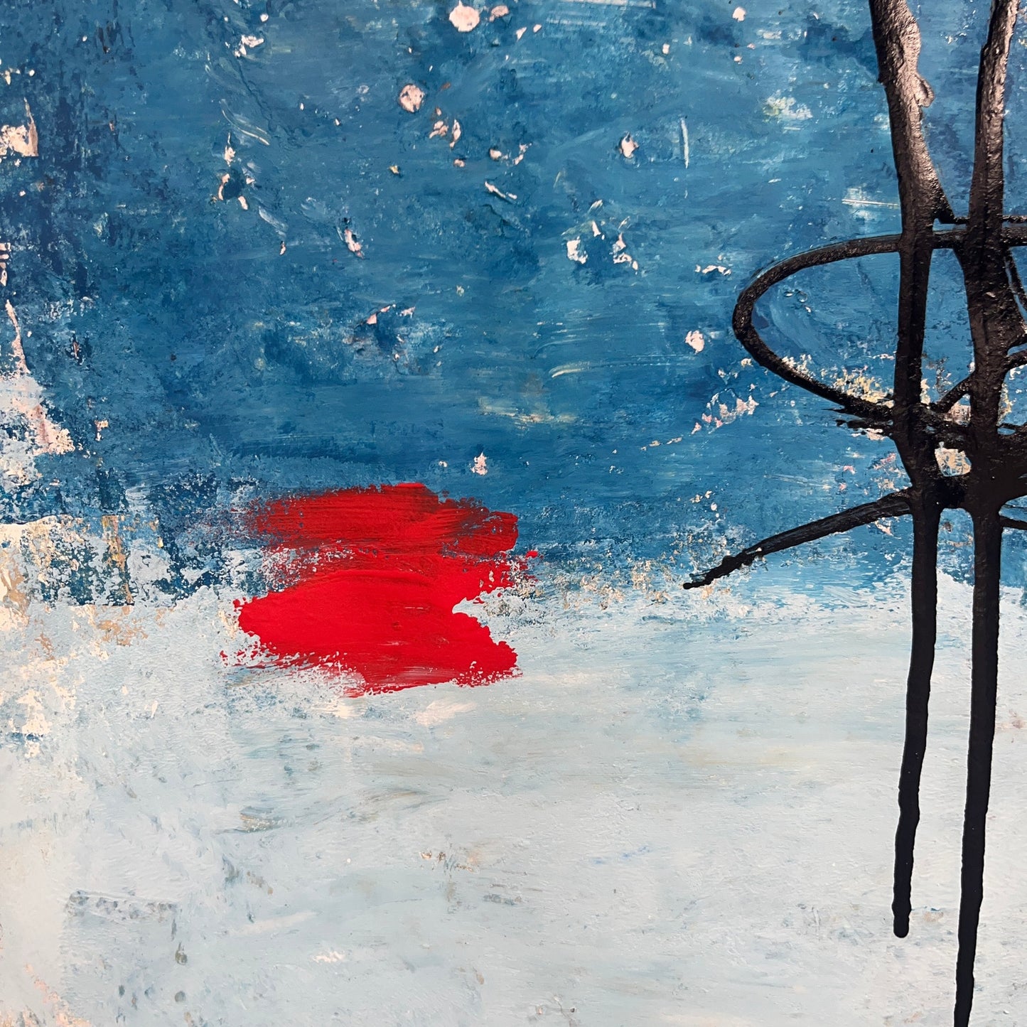 Original Mixed Media Abstract Modern Art Painting 18x24 "Sejunction" Signed