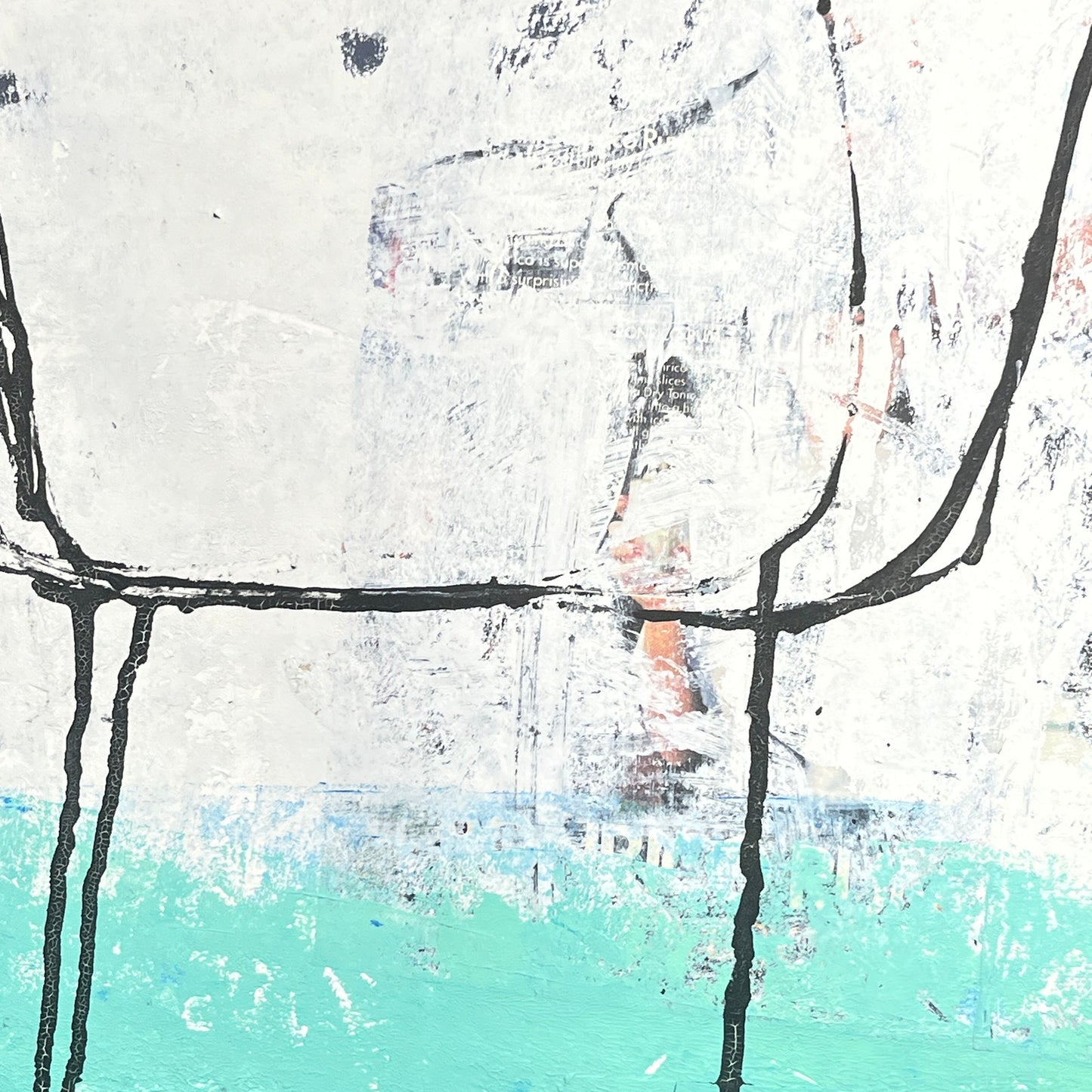 Original Mixed Media Abstract Modern Art Painting 24x36 "Chamois" Signed