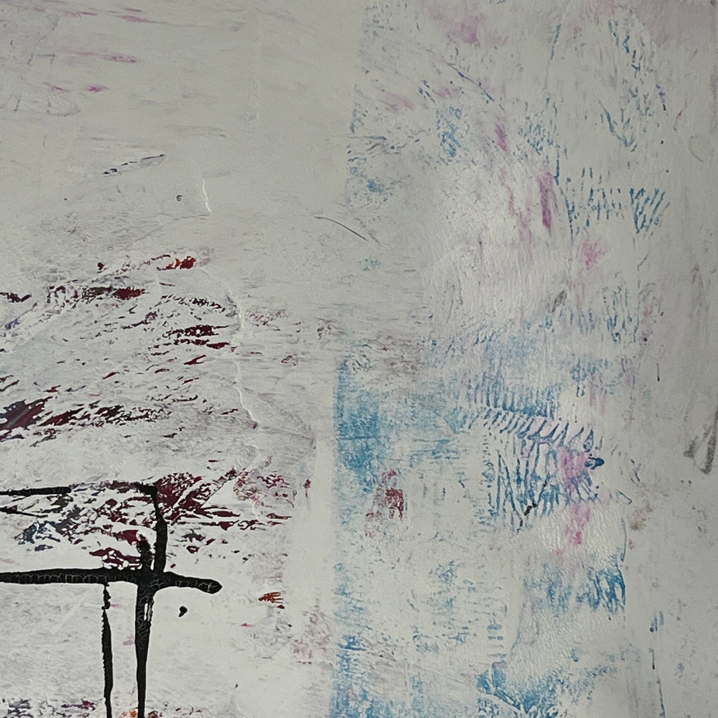 Original Mixed Media Abstract Modern Art Painting 24x36 "Tardiloquent" Signed